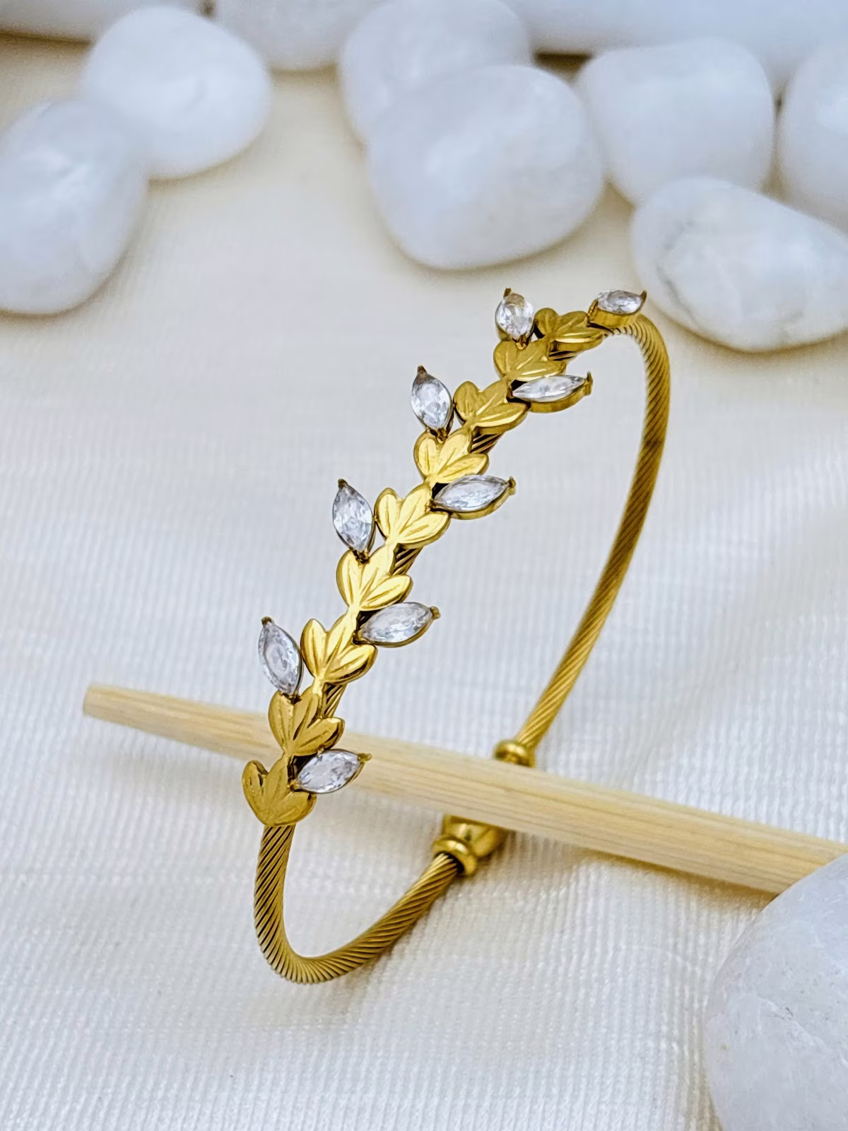 Crystal Laurel Bracelet