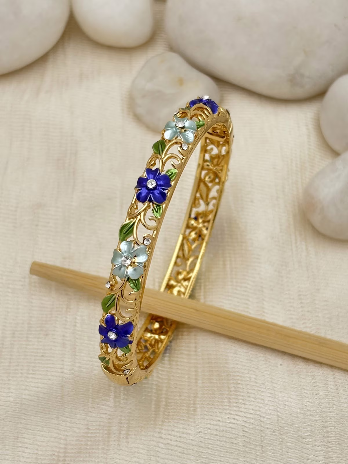 Rose Vine Bracelet – Blue