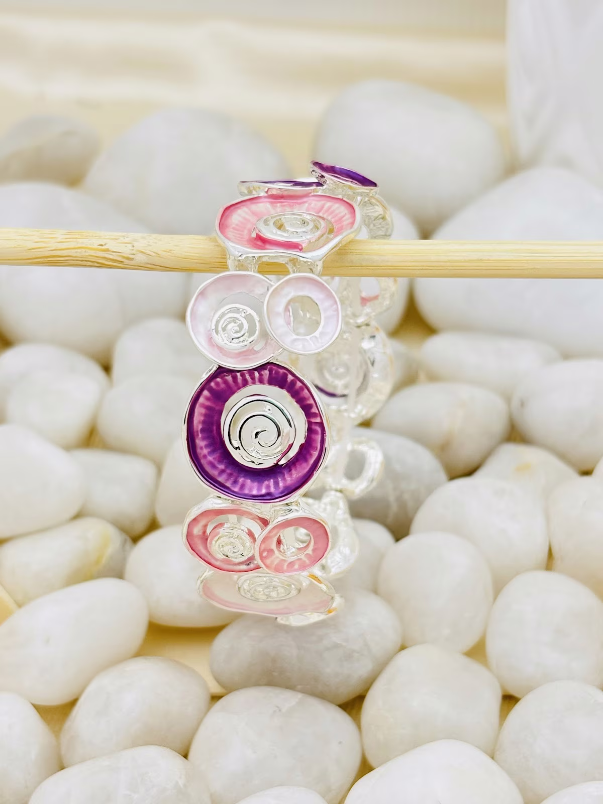 Spiral Enamel Bracelet