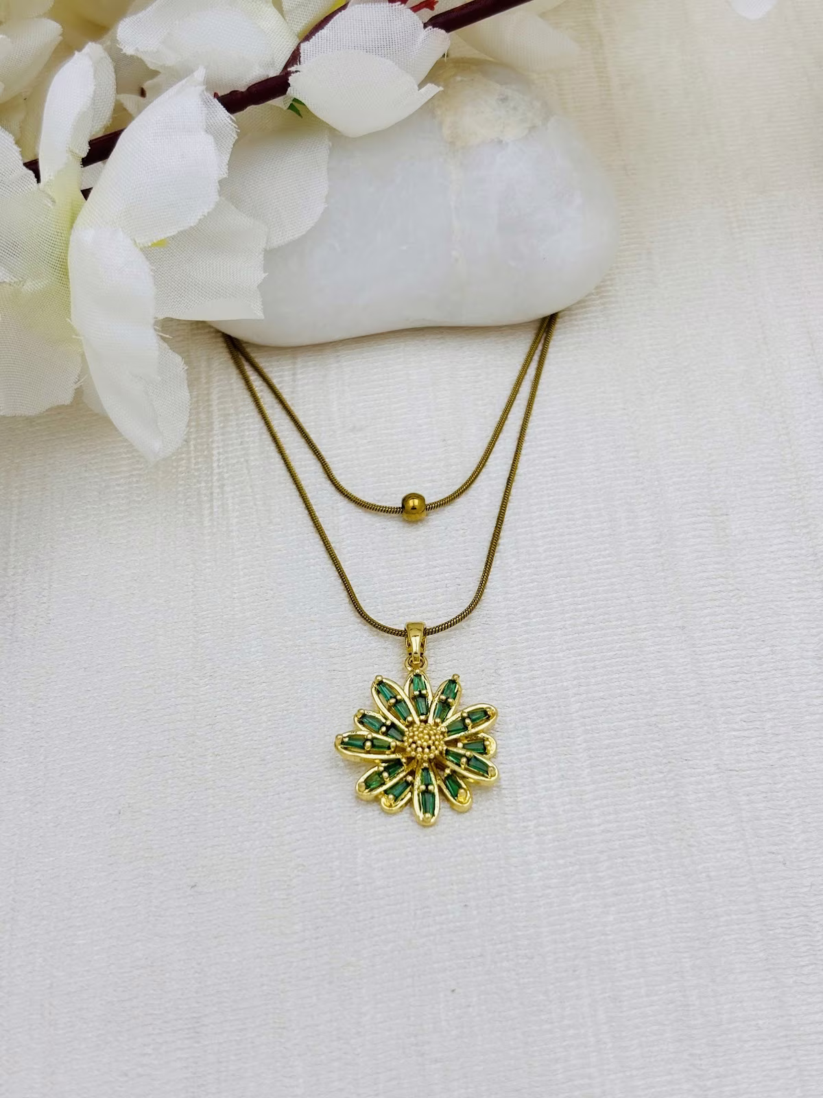 Emerald Bloom Pendant
