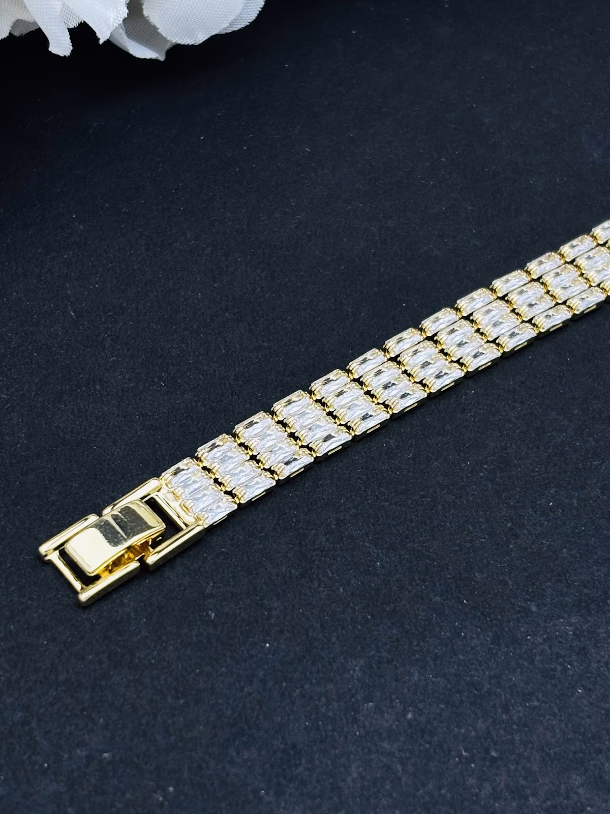Triple Grid Bracelet