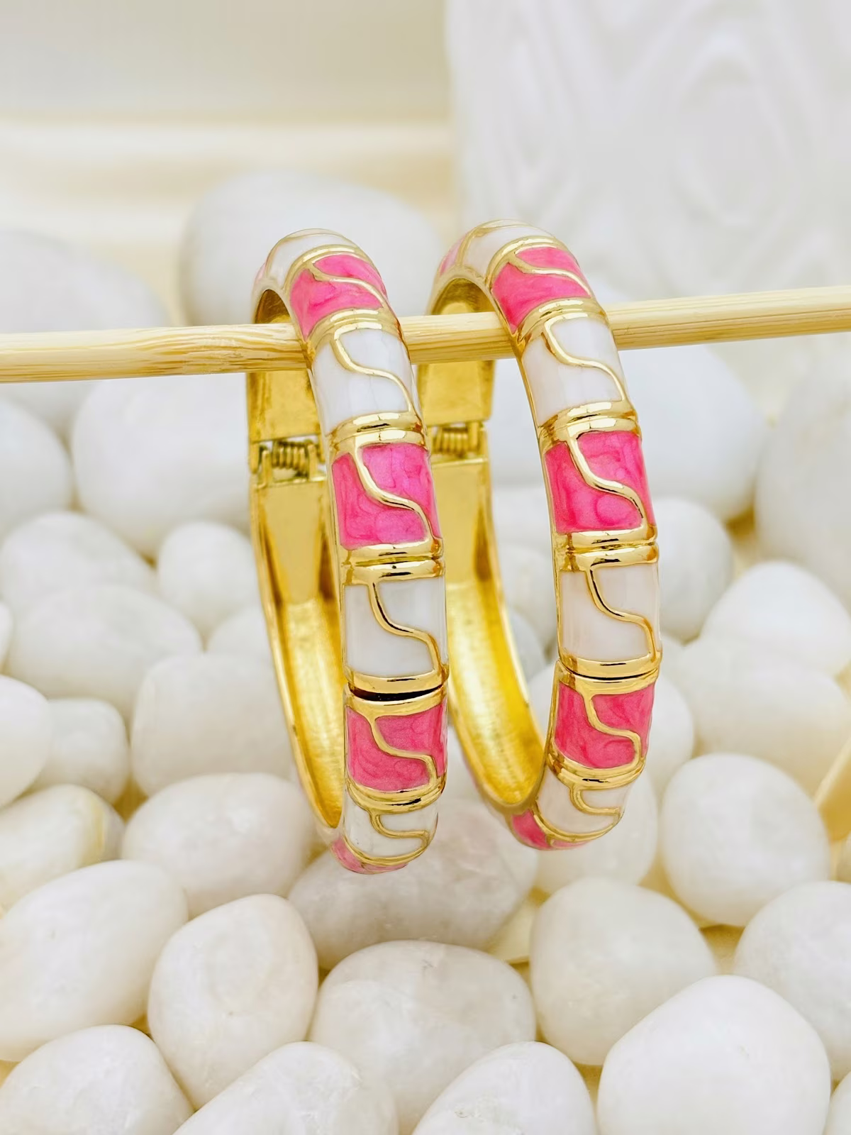 Rose Curve Meenakari