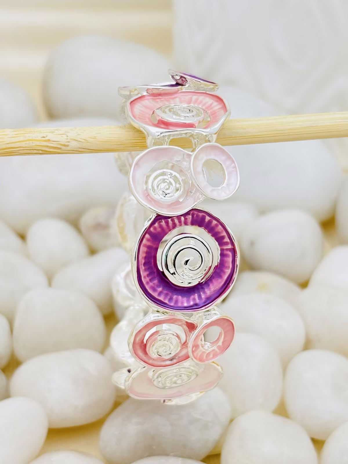 Spiral Enamel Bracelet