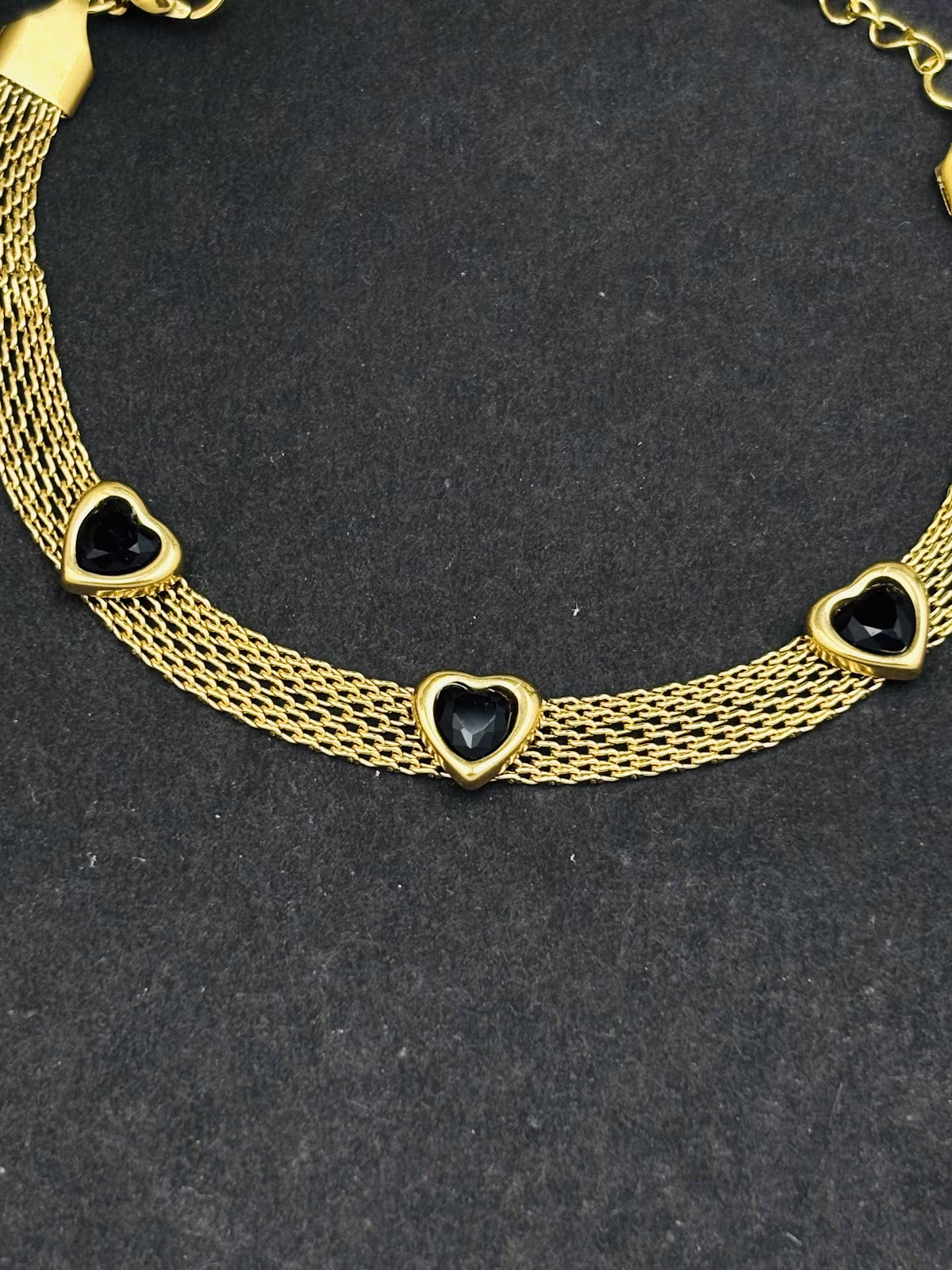 Black Heart Bracelet