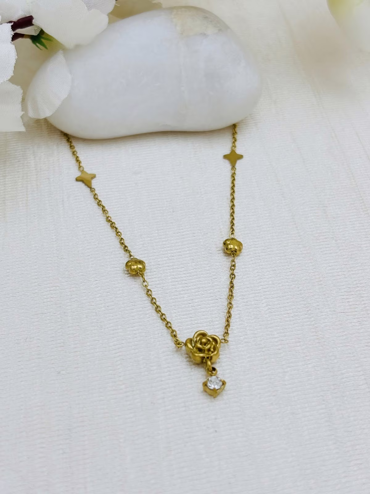 Rose Crystal Pendant