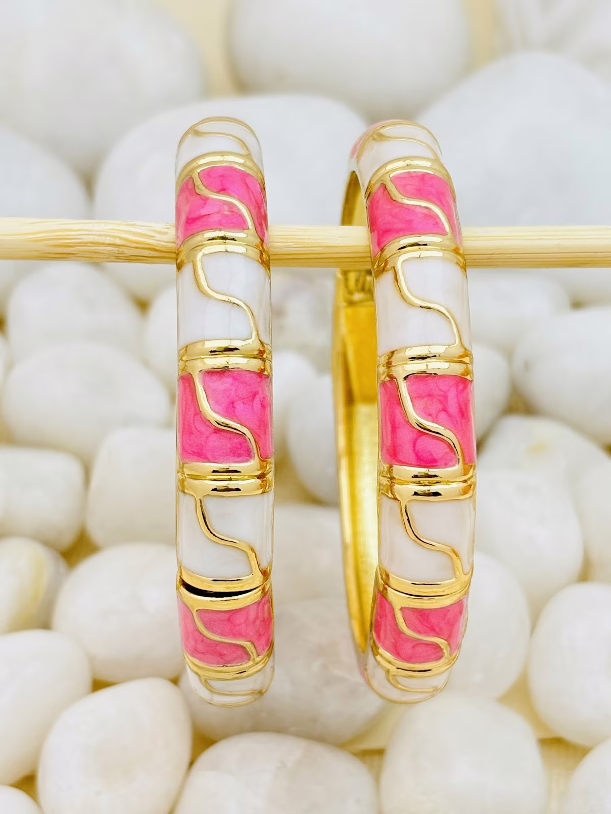 Rose Curve Meenakari