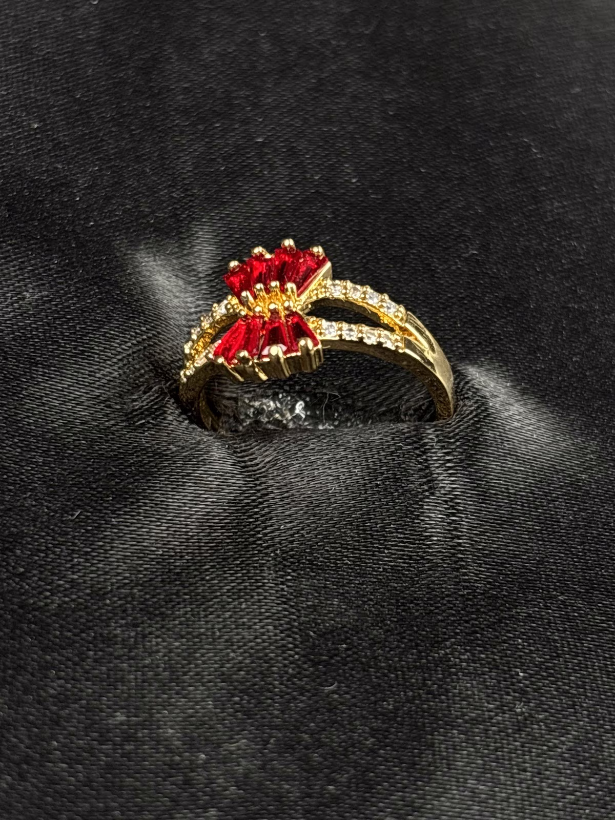 Scarlet Baguette Ring