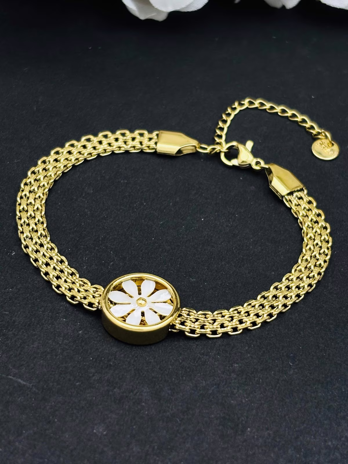 Daisy Medallion Bracelet