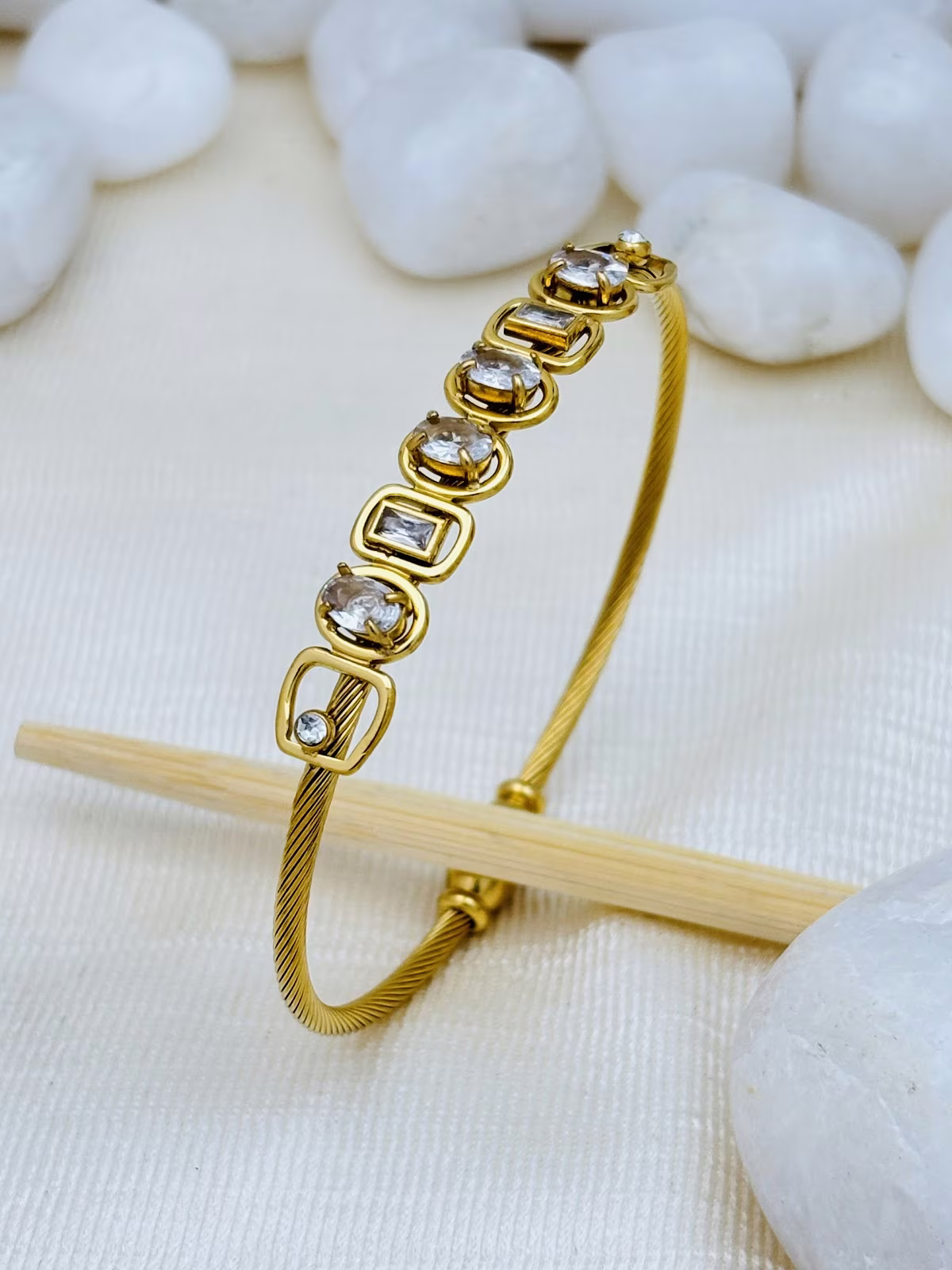 Geometric Gem Bracelet