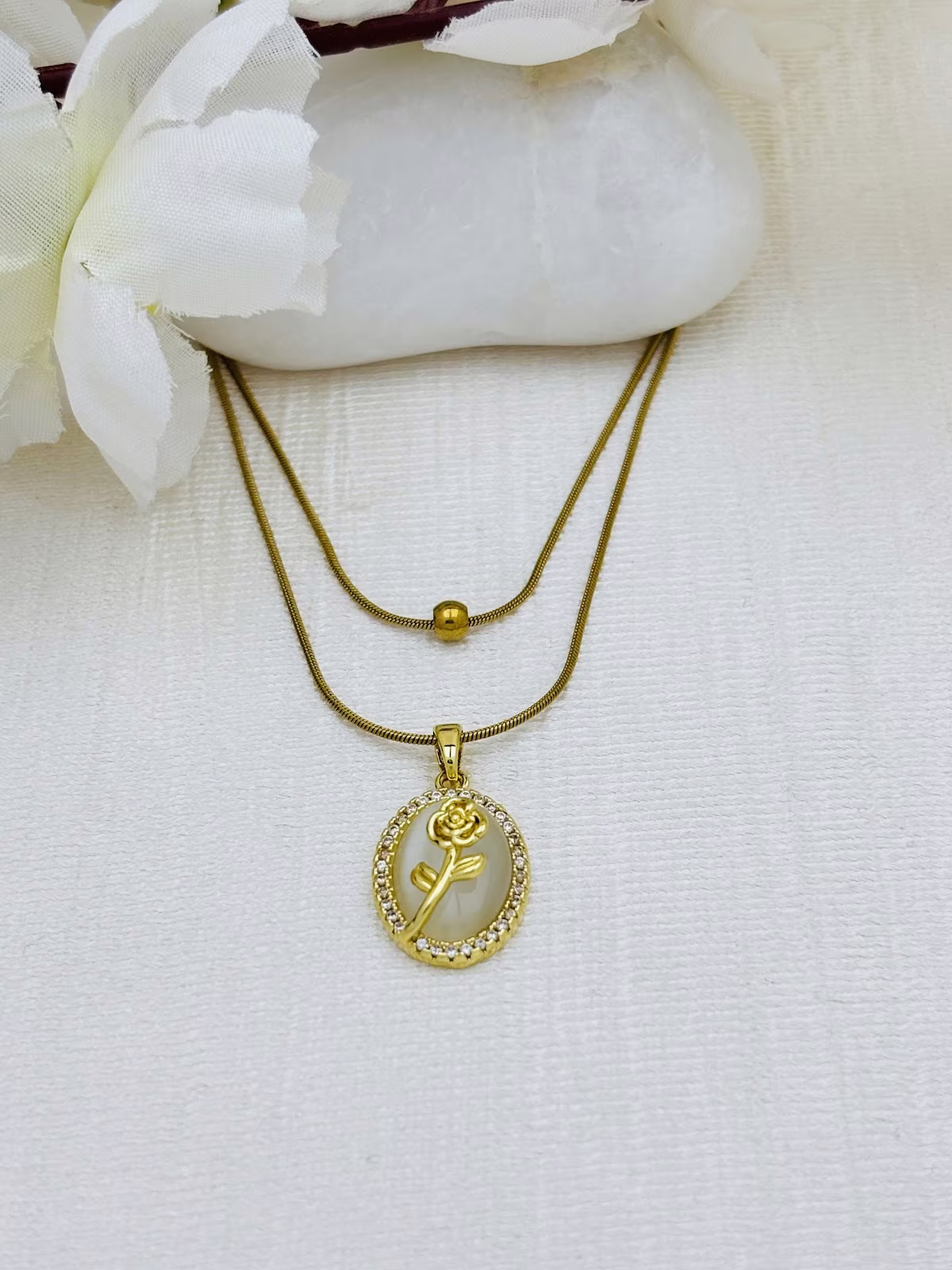 Crystal Rose Medallion