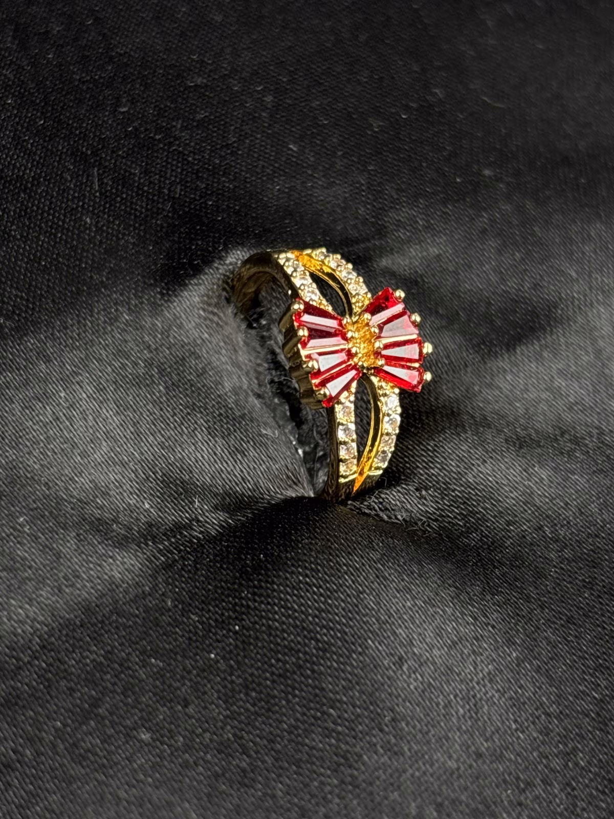 Scarlet Baguette Ring