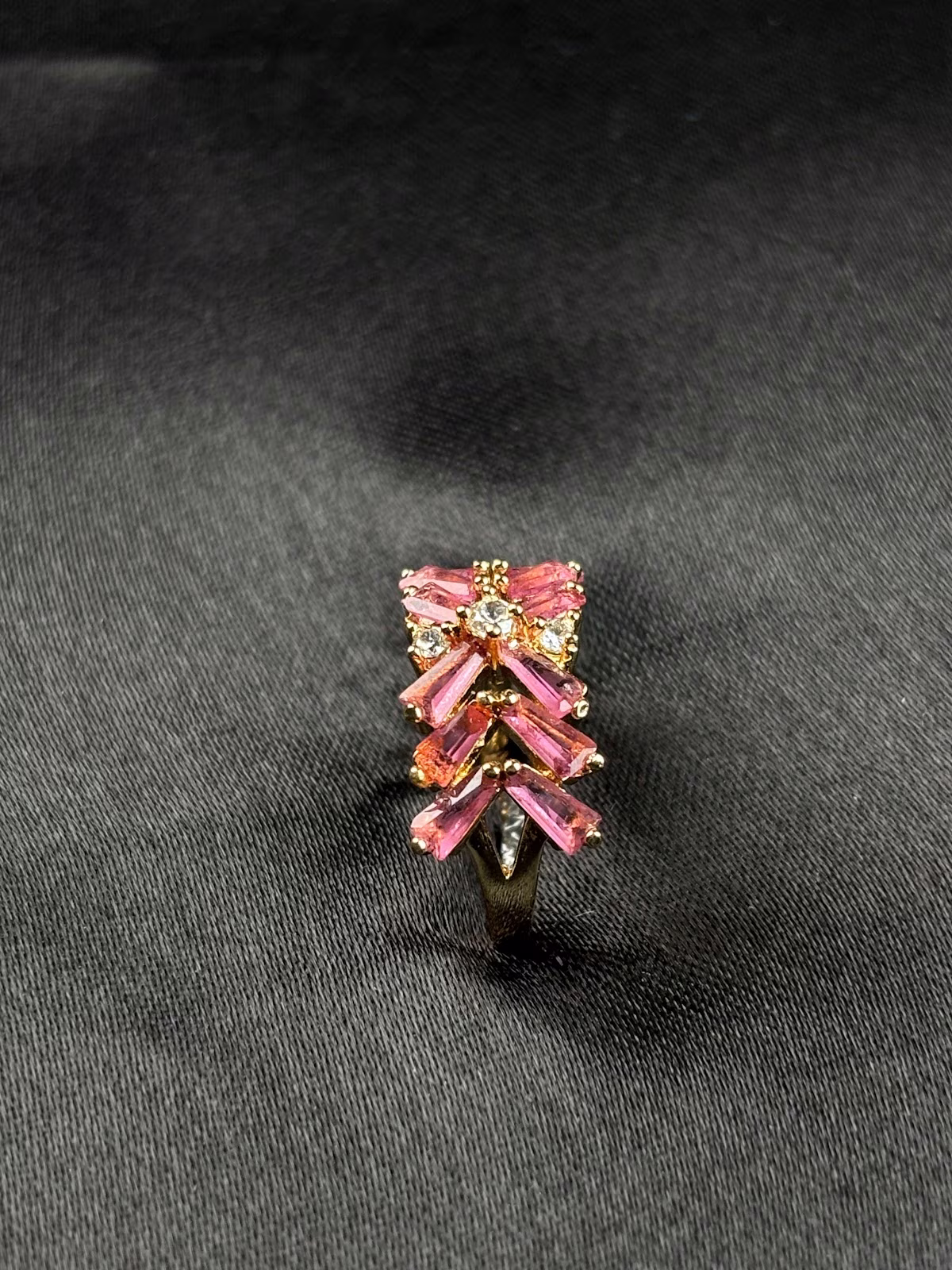 Pink Cascade Ring