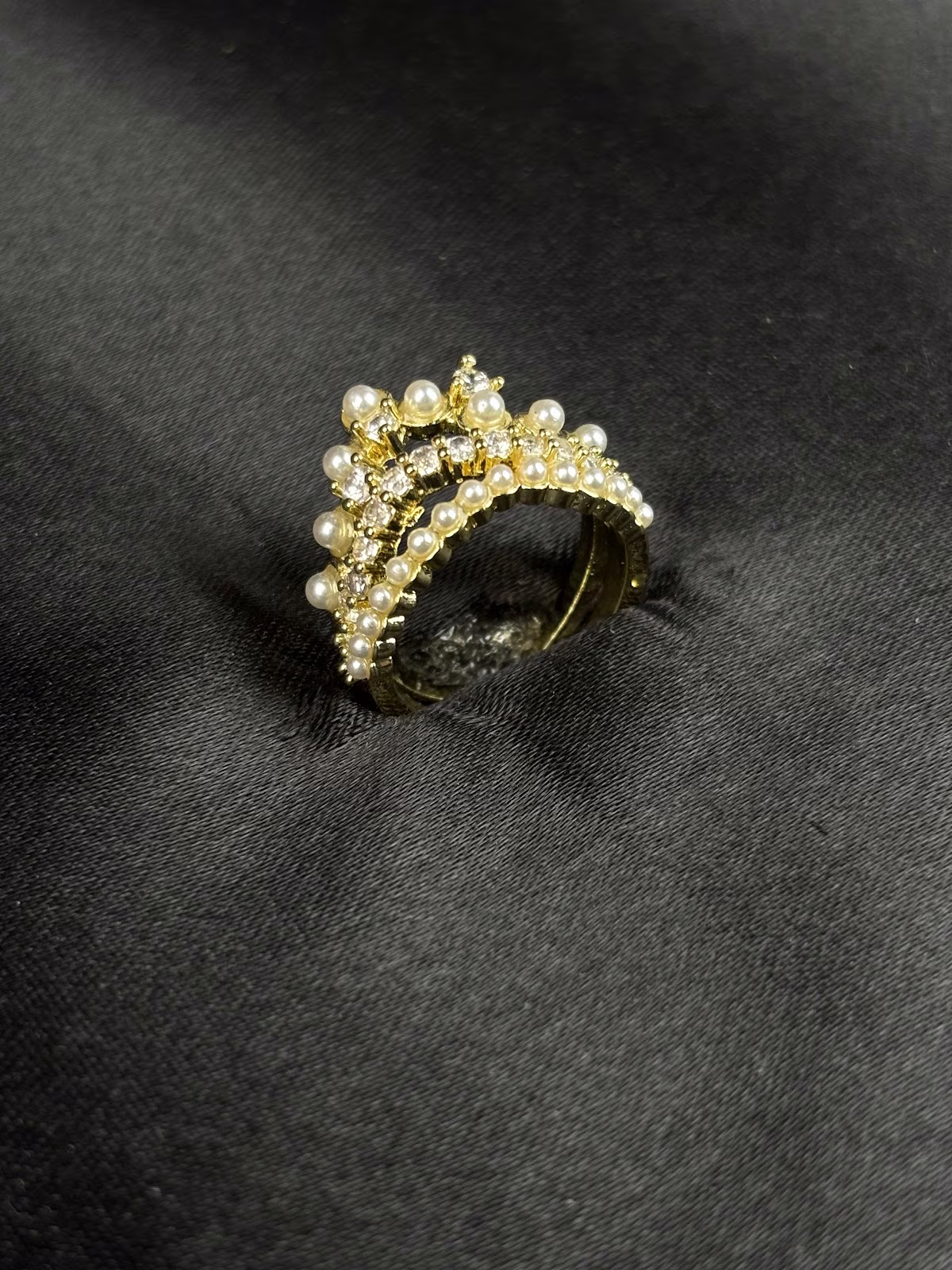 Cascading Pearl Ring