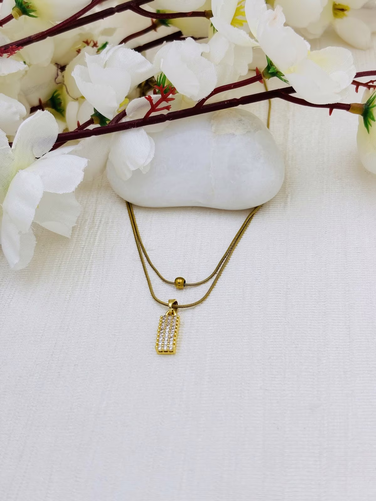 Layered Crystal Pendant