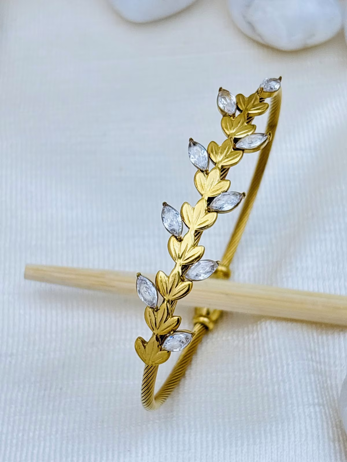 Crystal Laurel Bracelet
