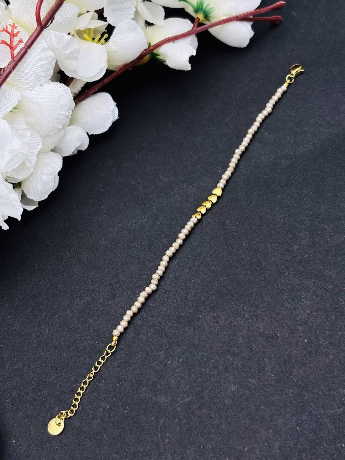 Golden Hearty Bracelet