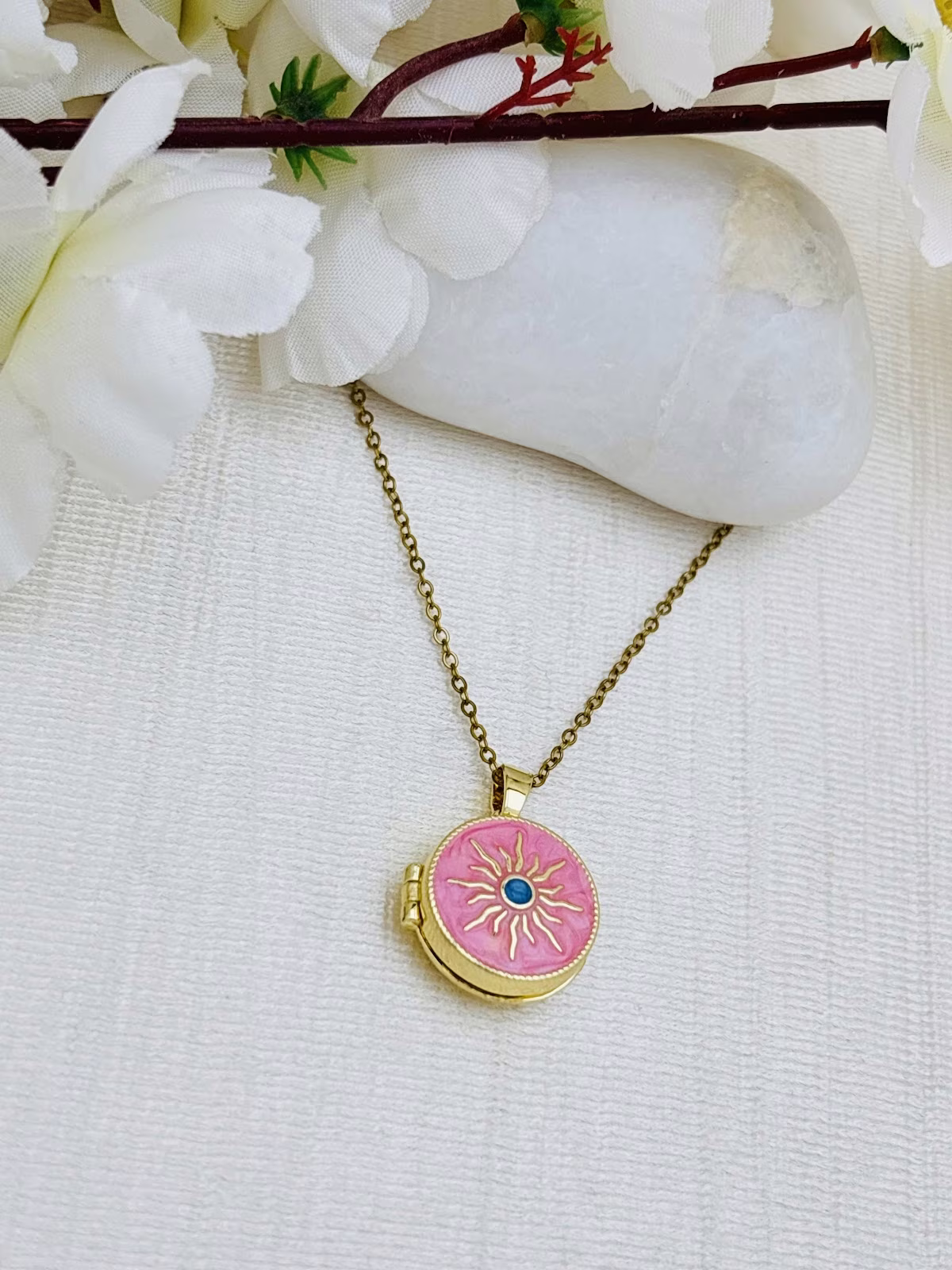 Rose Sun Locket