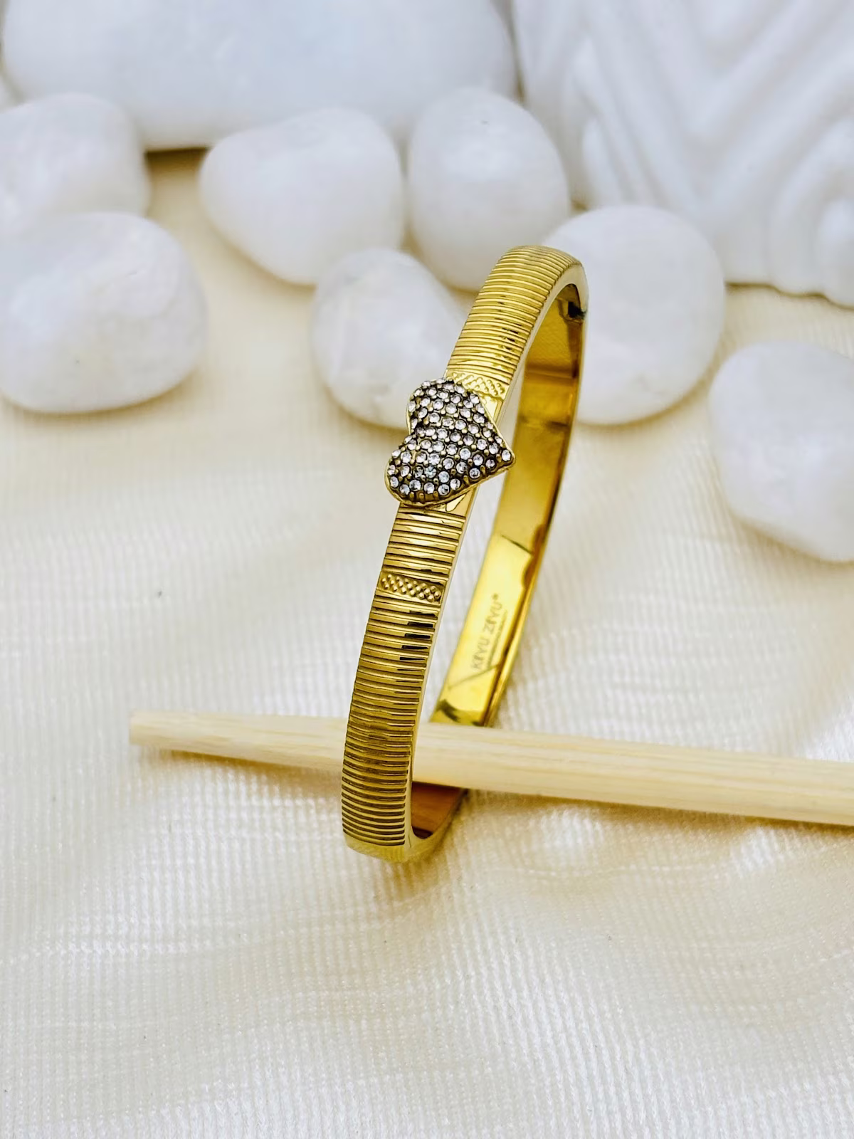 Textured Heart Kada