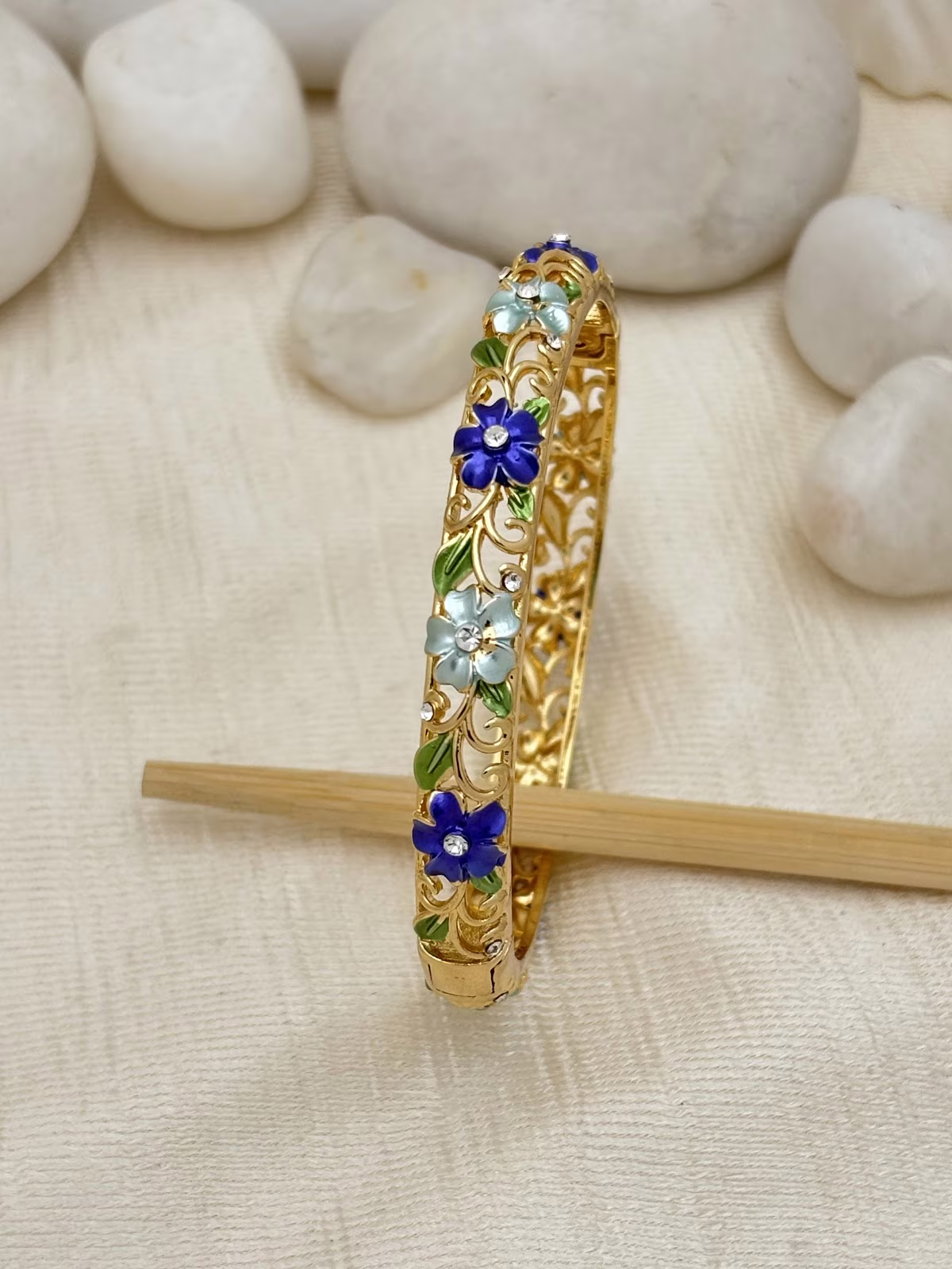 Rose Vine Bracelet – Blue