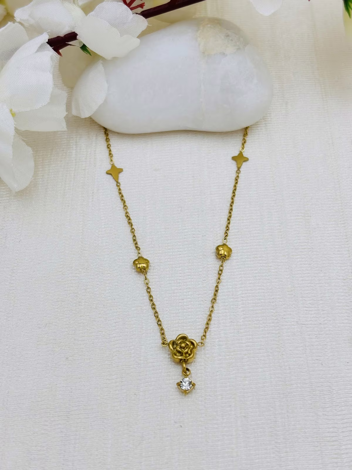 Rose Crystal Pendant
