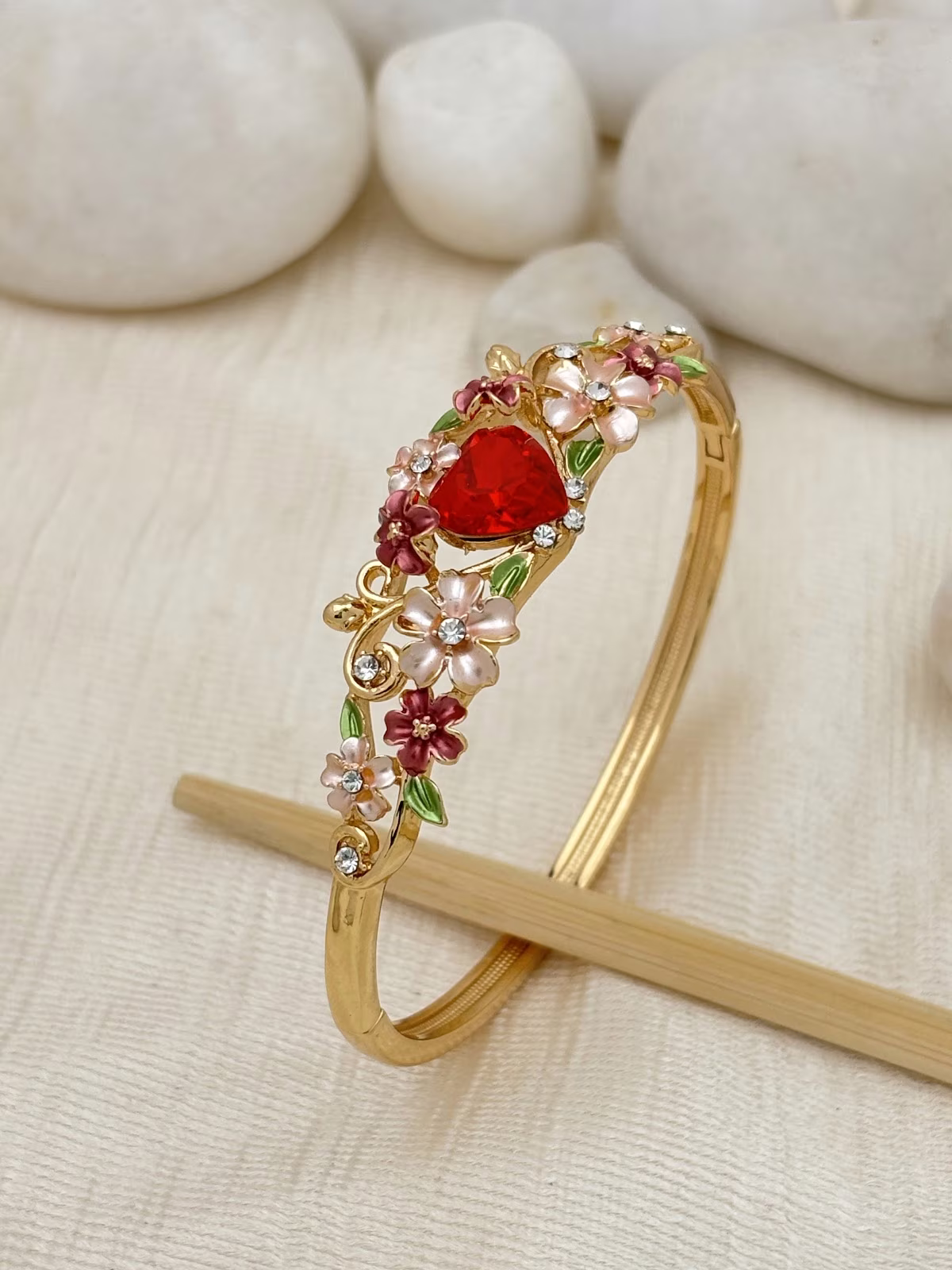 Floral Gem Bracelet