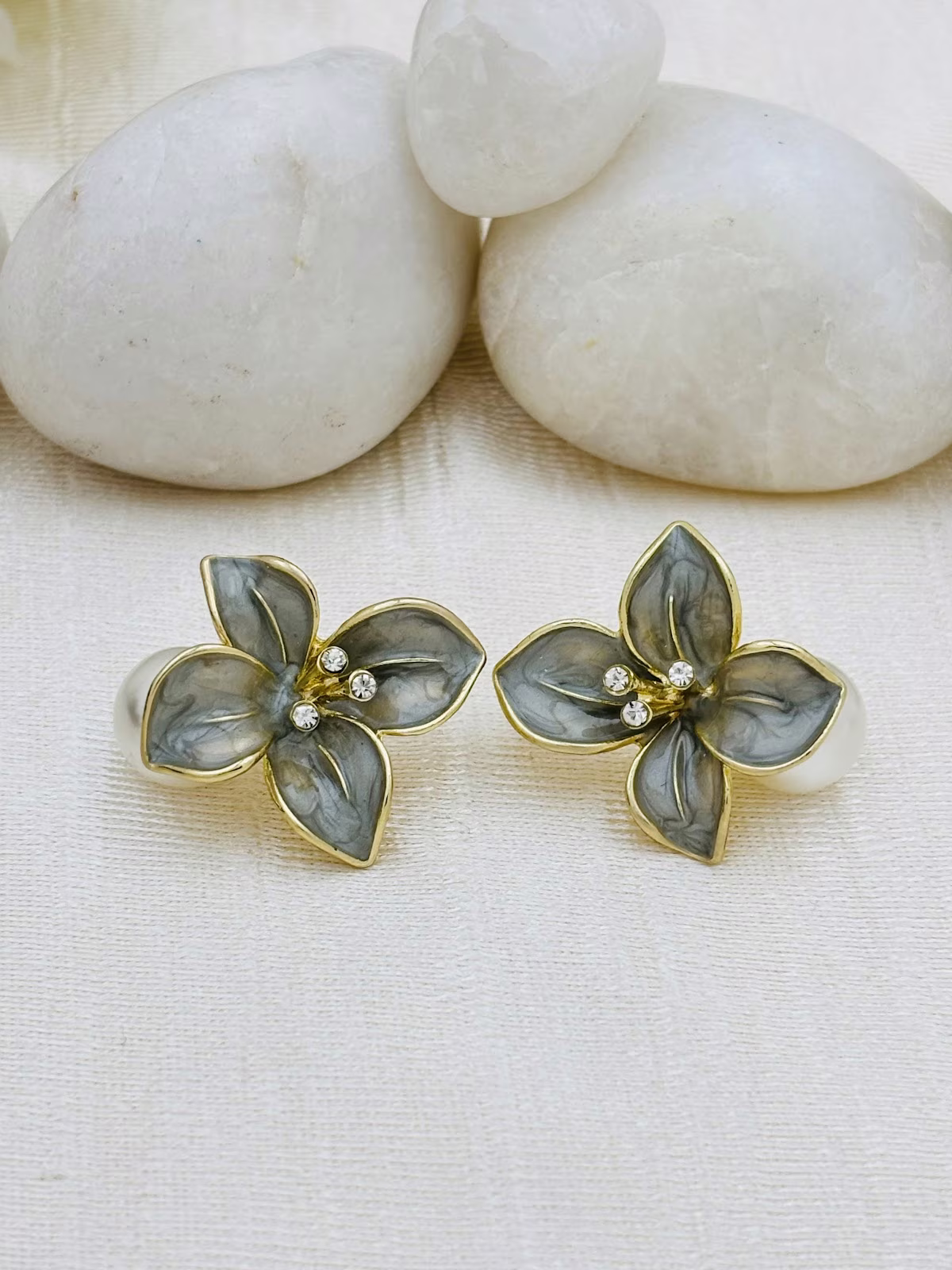 Clover Enamel Studs