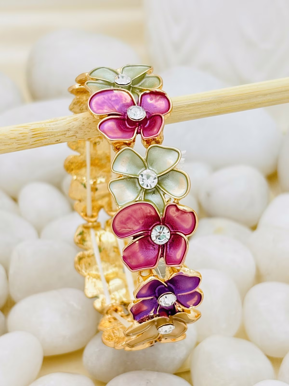 Enamel Blossom Bracelet