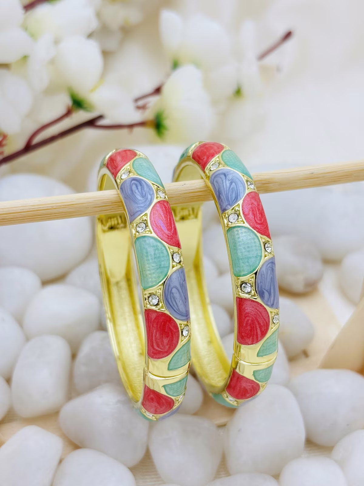 Scallop Jewel Meenakari