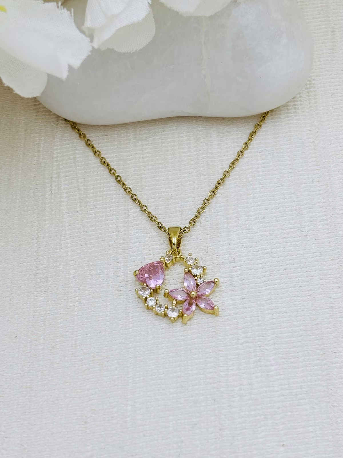 Blush Blossom Pendant