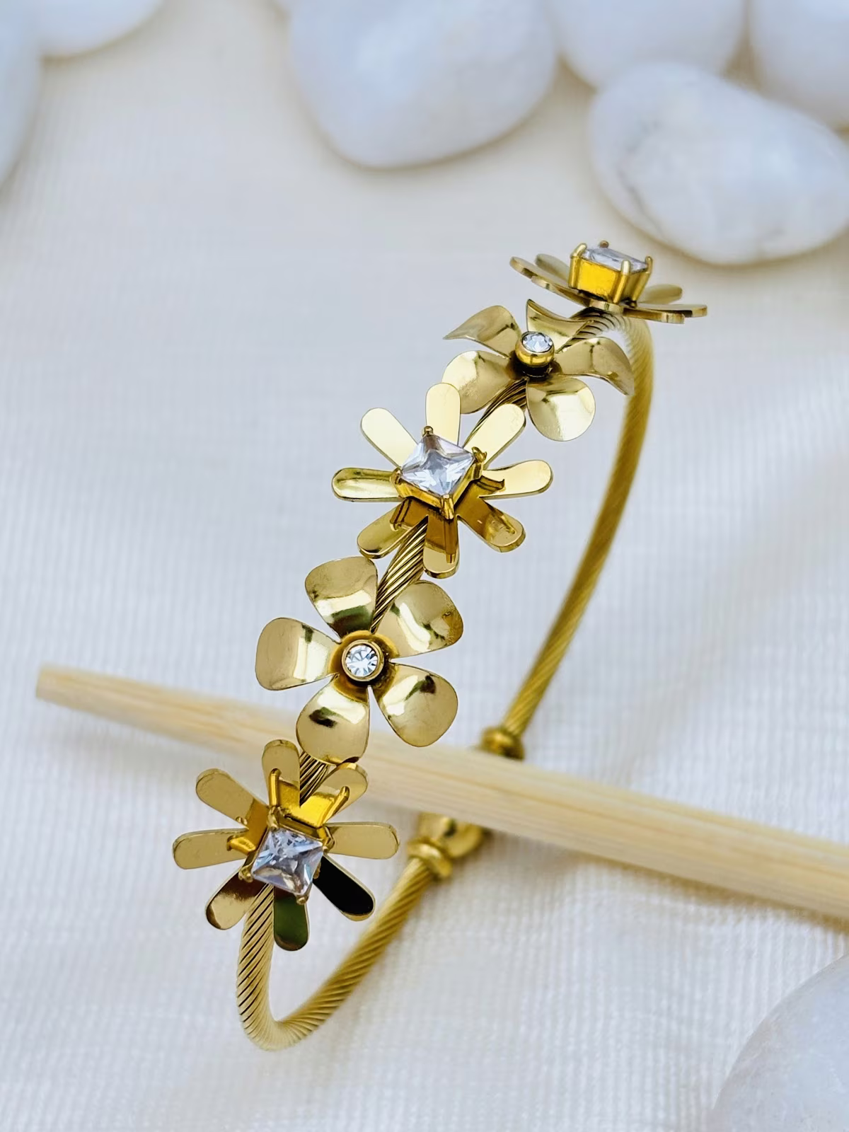 Floral Drop Bracelet