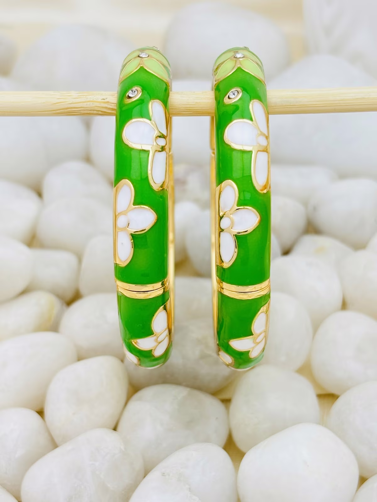 Emerald Bloom Meenakari