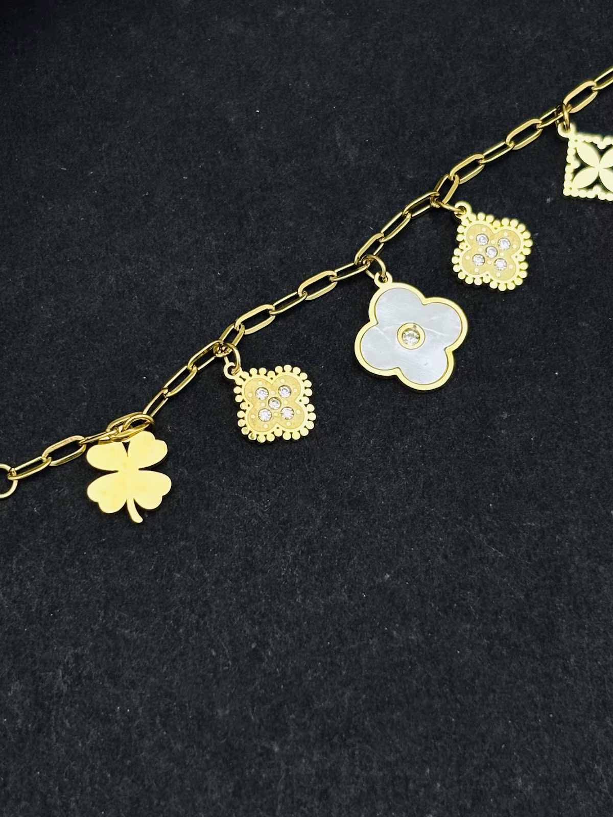 Floral Charm Bracelet