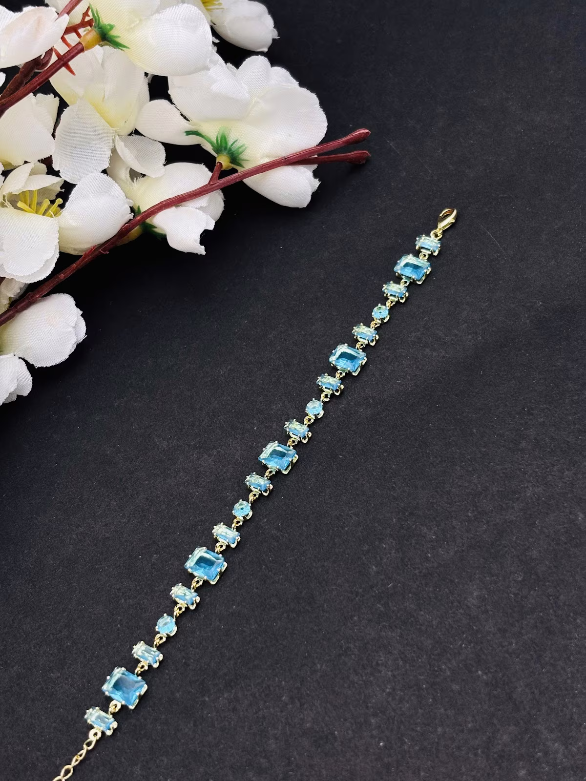 Aqua Accent Bracelet