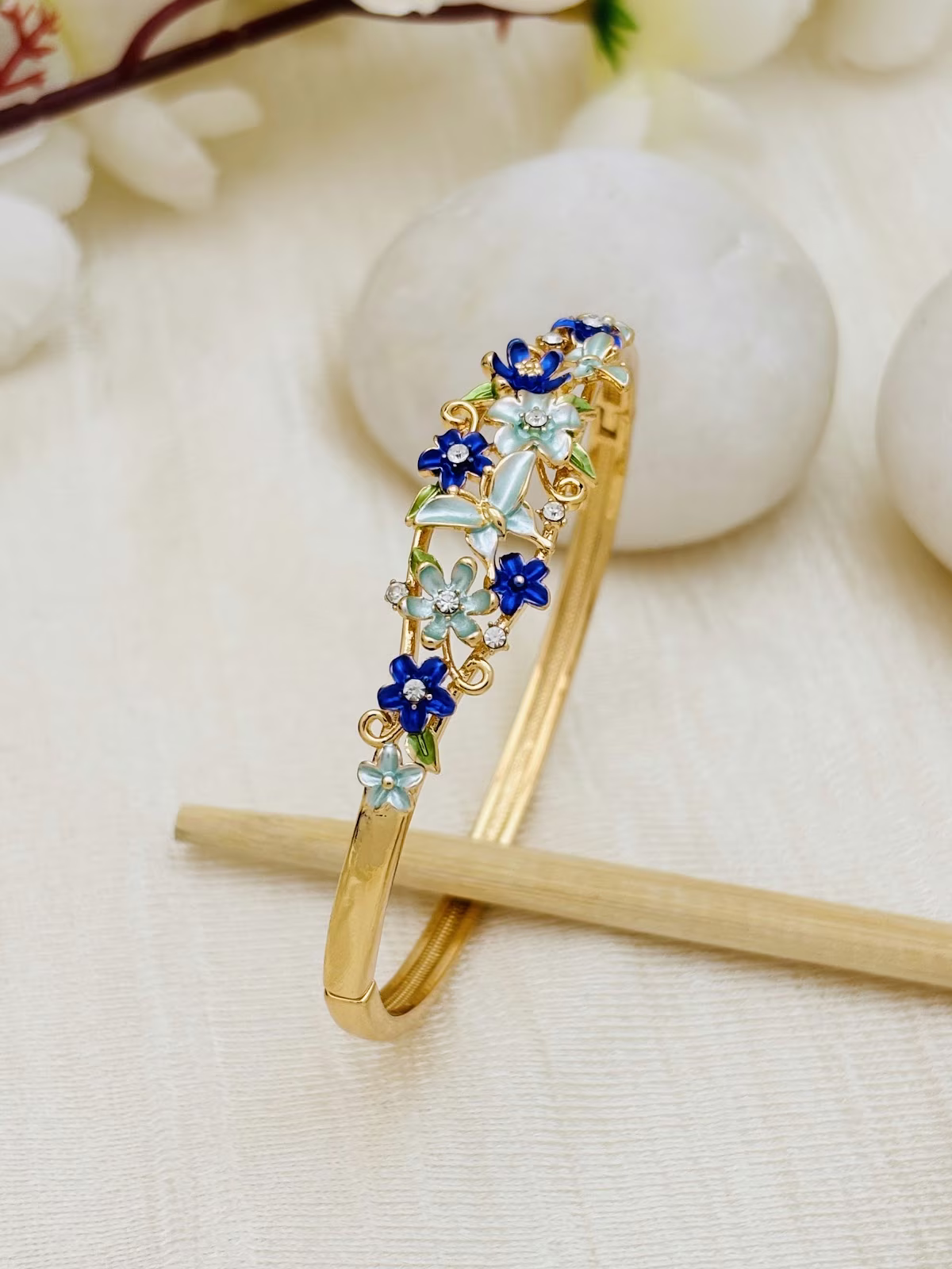 Butterfly Garden Bracelet – Blue