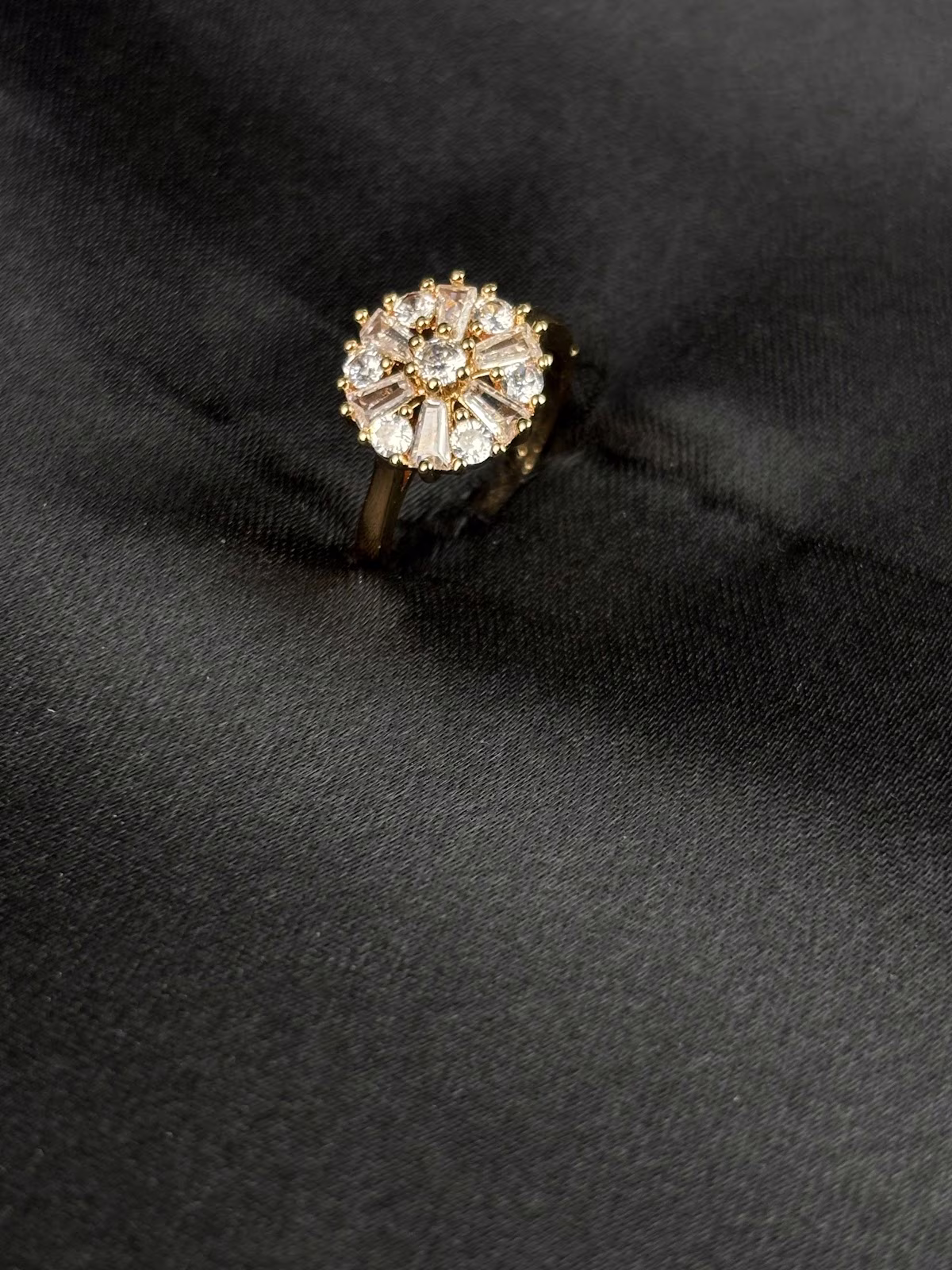 Crystal Sunburst Ring