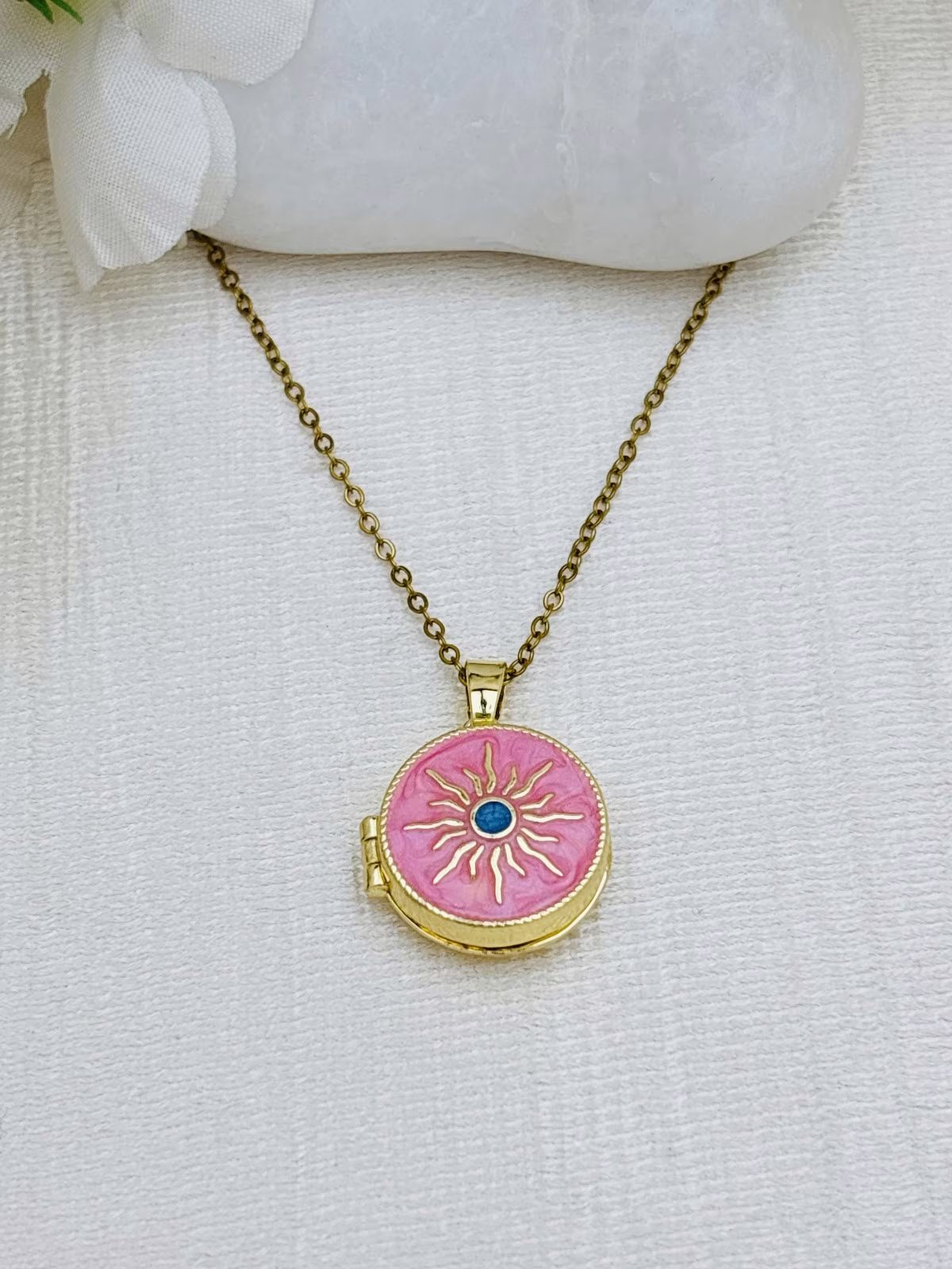 Rose Sun Locket