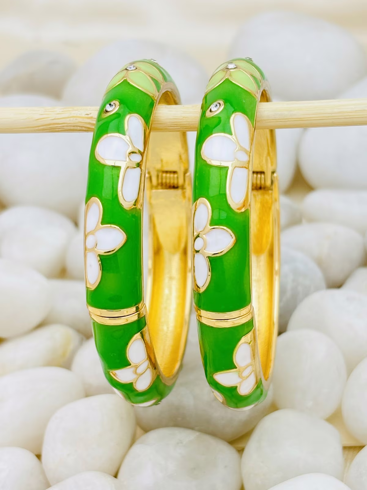 Emerald Bloom Meenakari