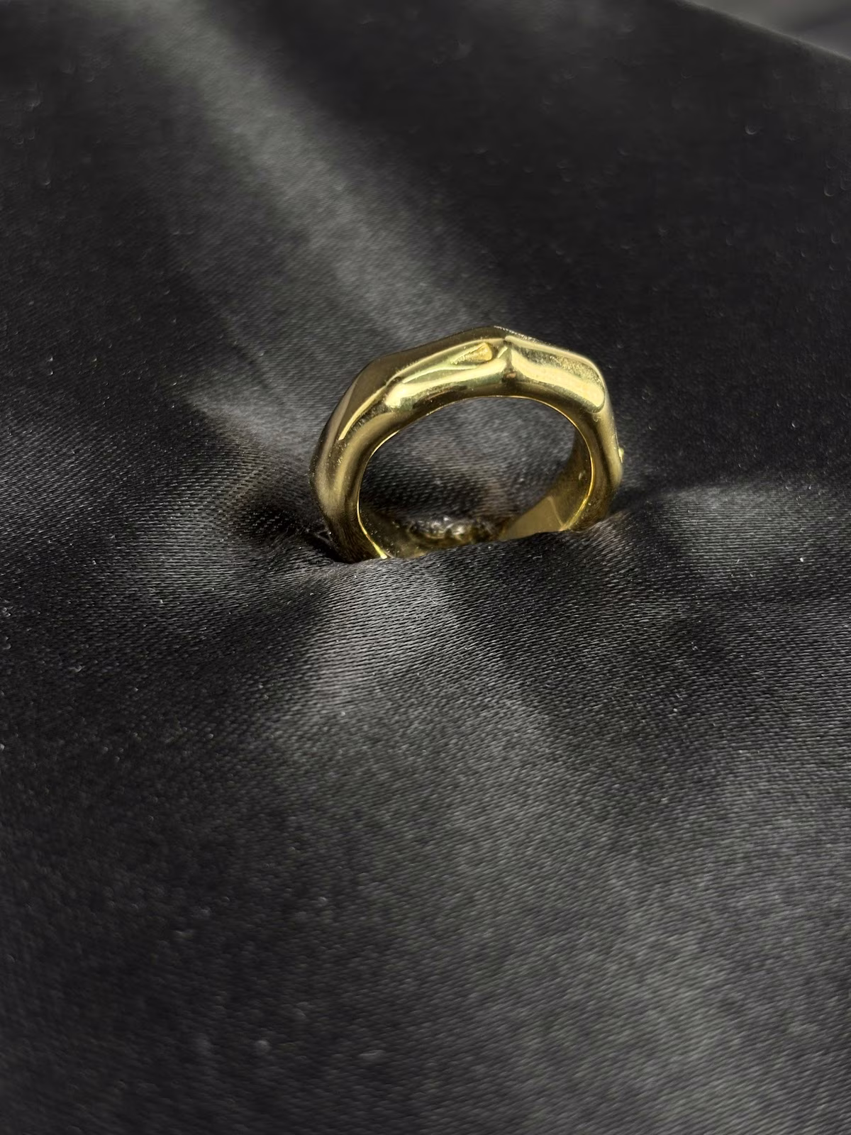 Faceted Gold Band