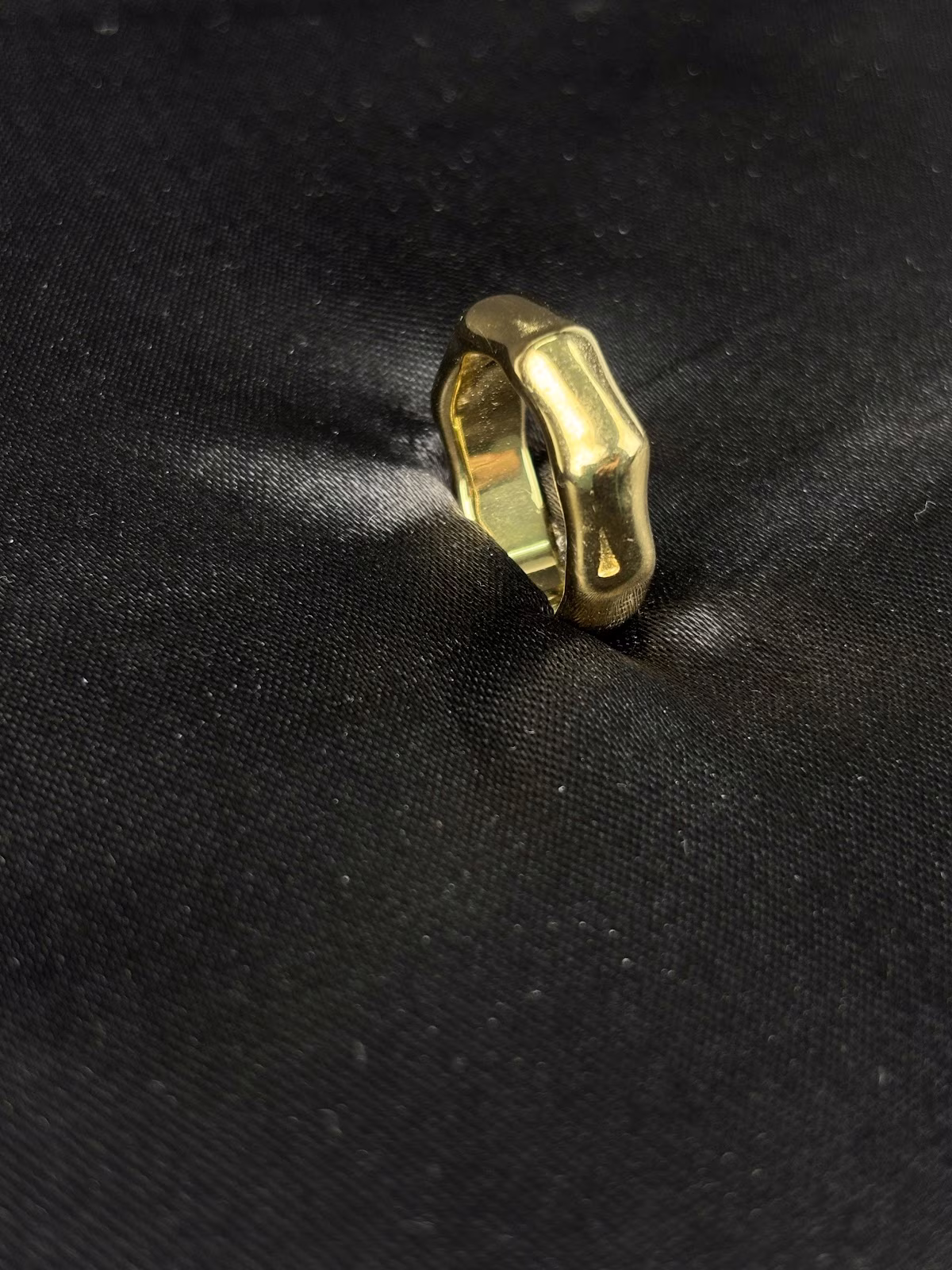 Faceted Gold Band