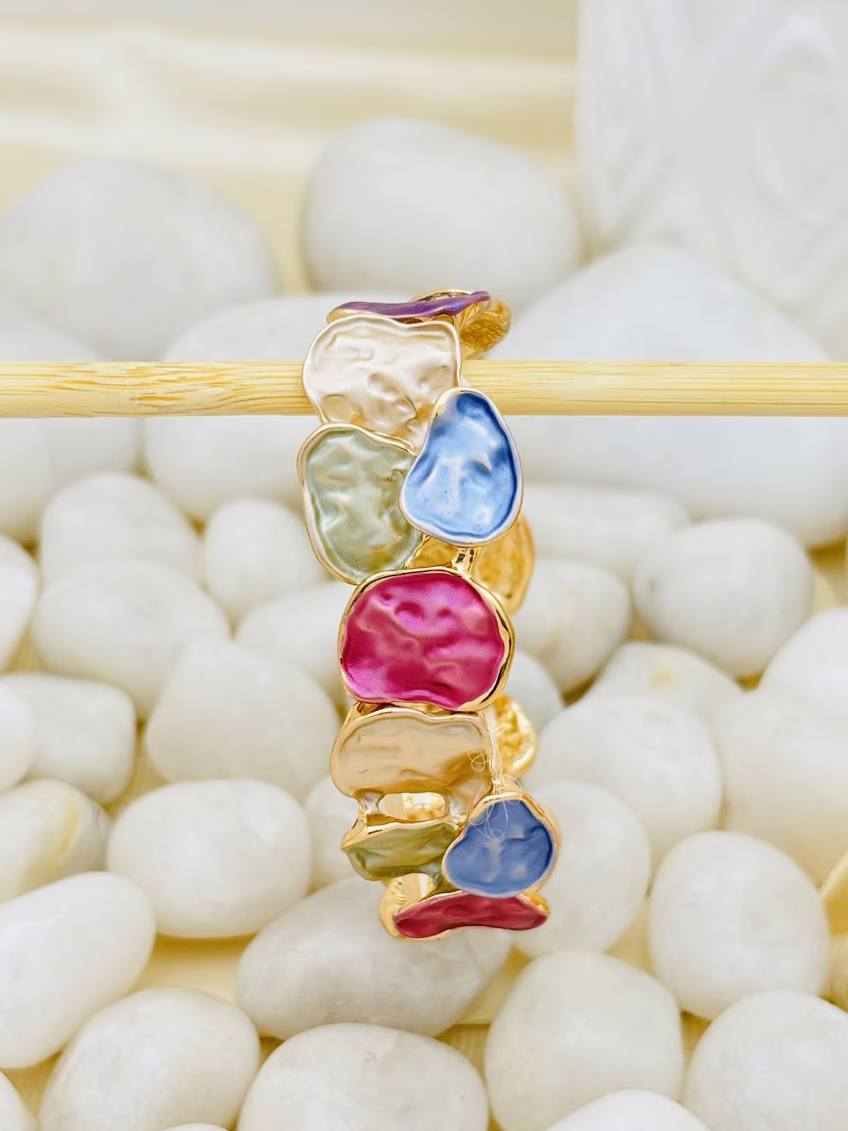 Enamel Pebble Bracelet
