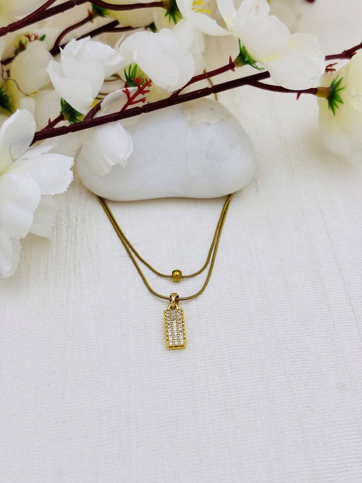 Layered Crystal Pendant