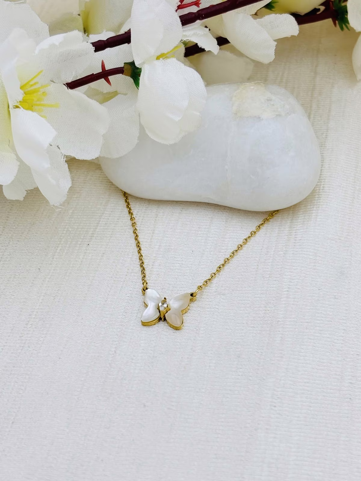 Ivory Butterfly Pendant
