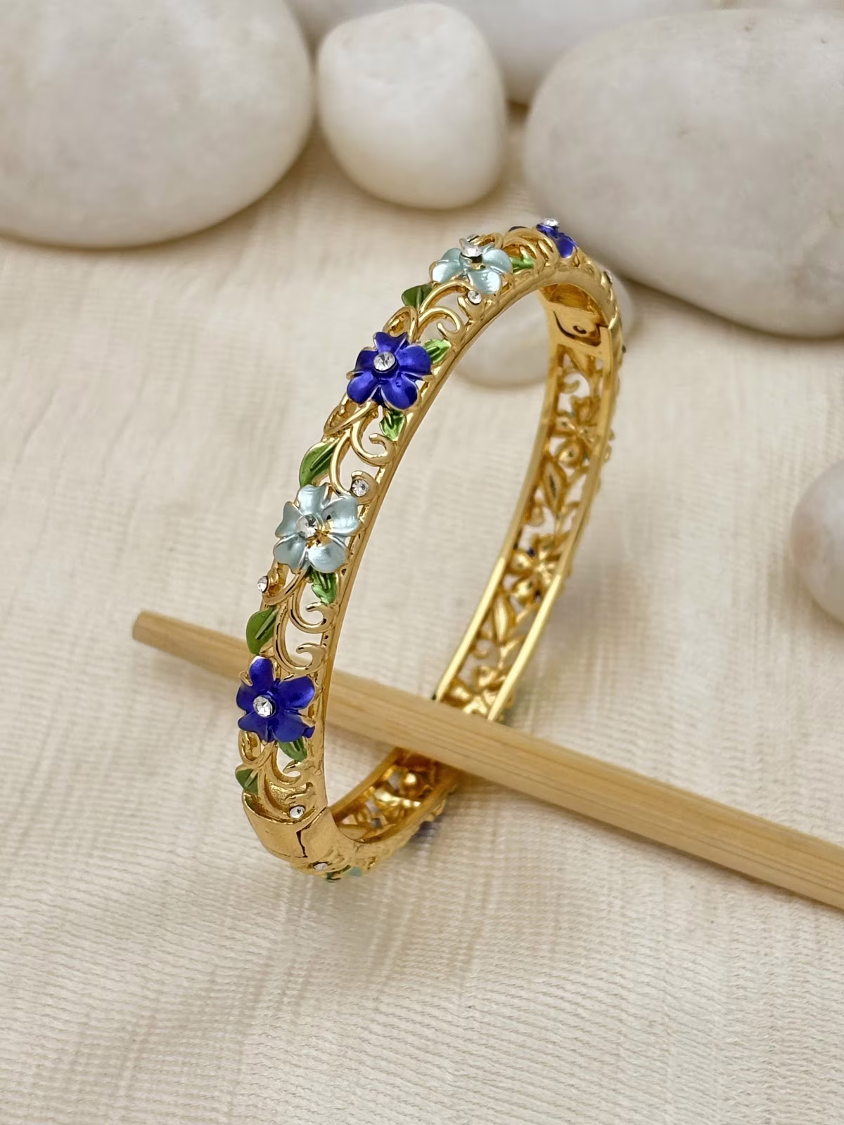 Rose Vine Bracelet – Blue