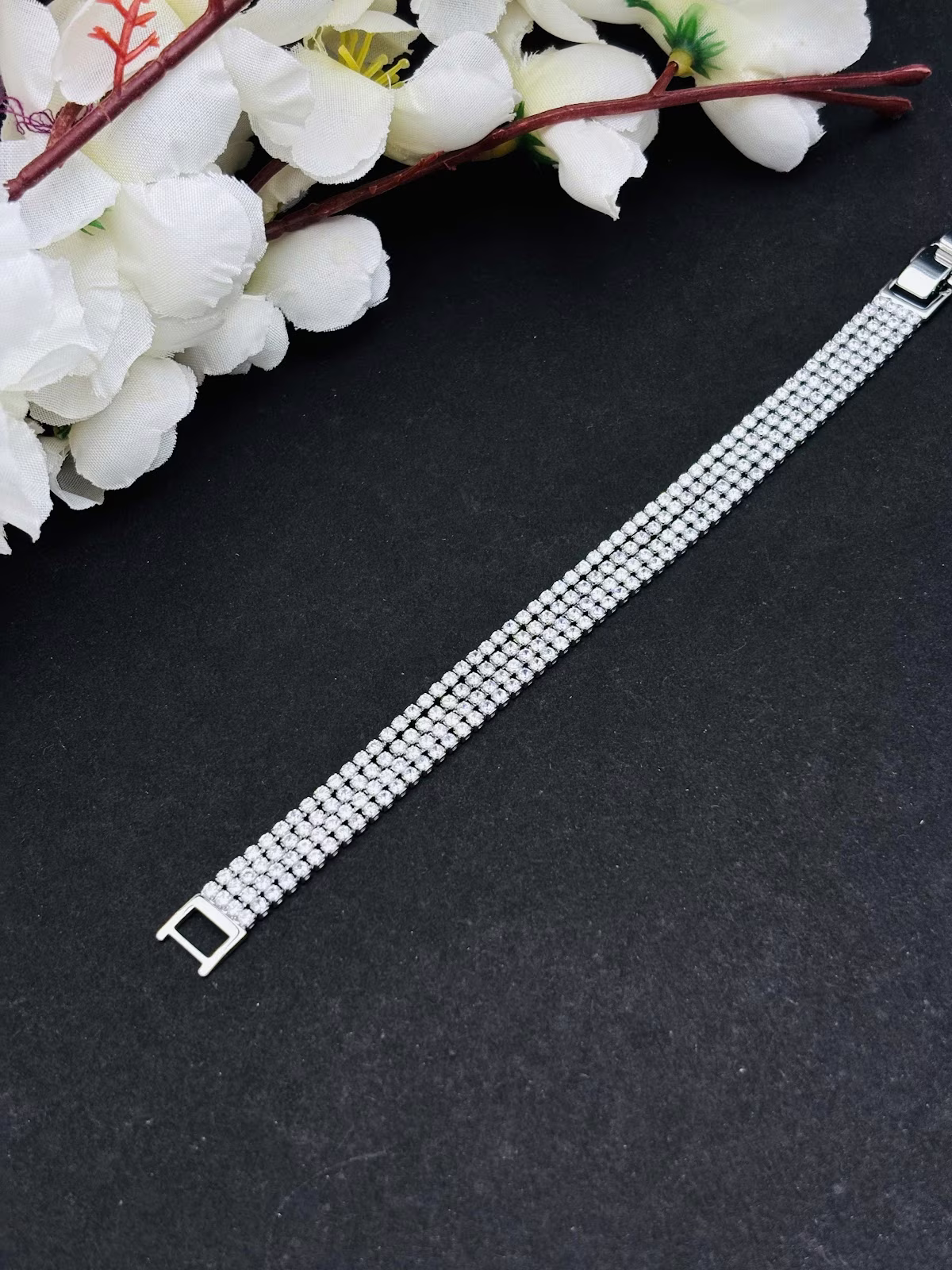 Four Row Bracelet – White
