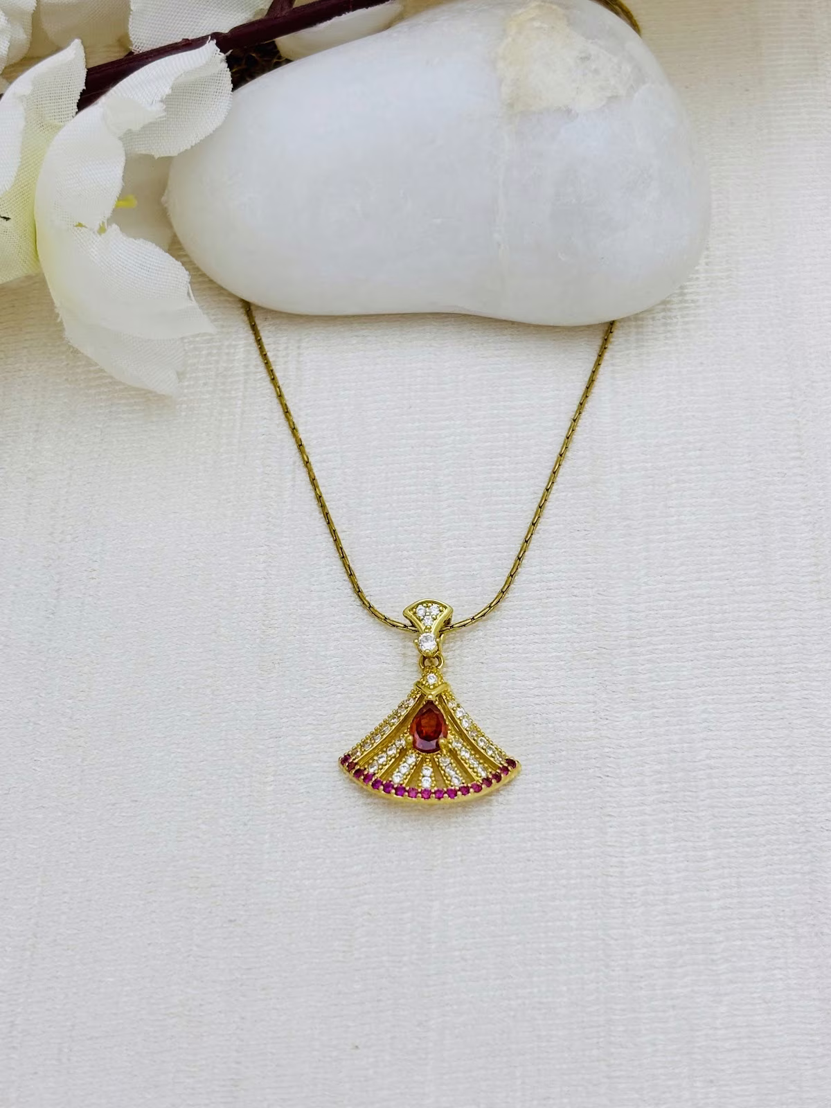 Ruby Fan Elegance