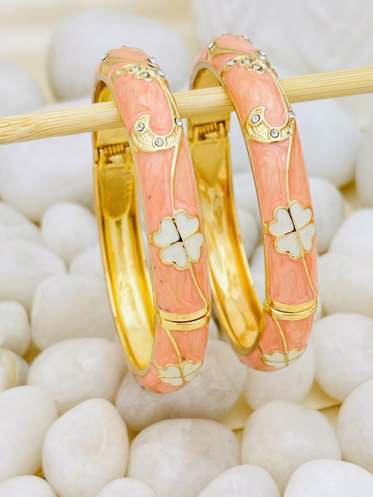 Peach Blossom Meenakari