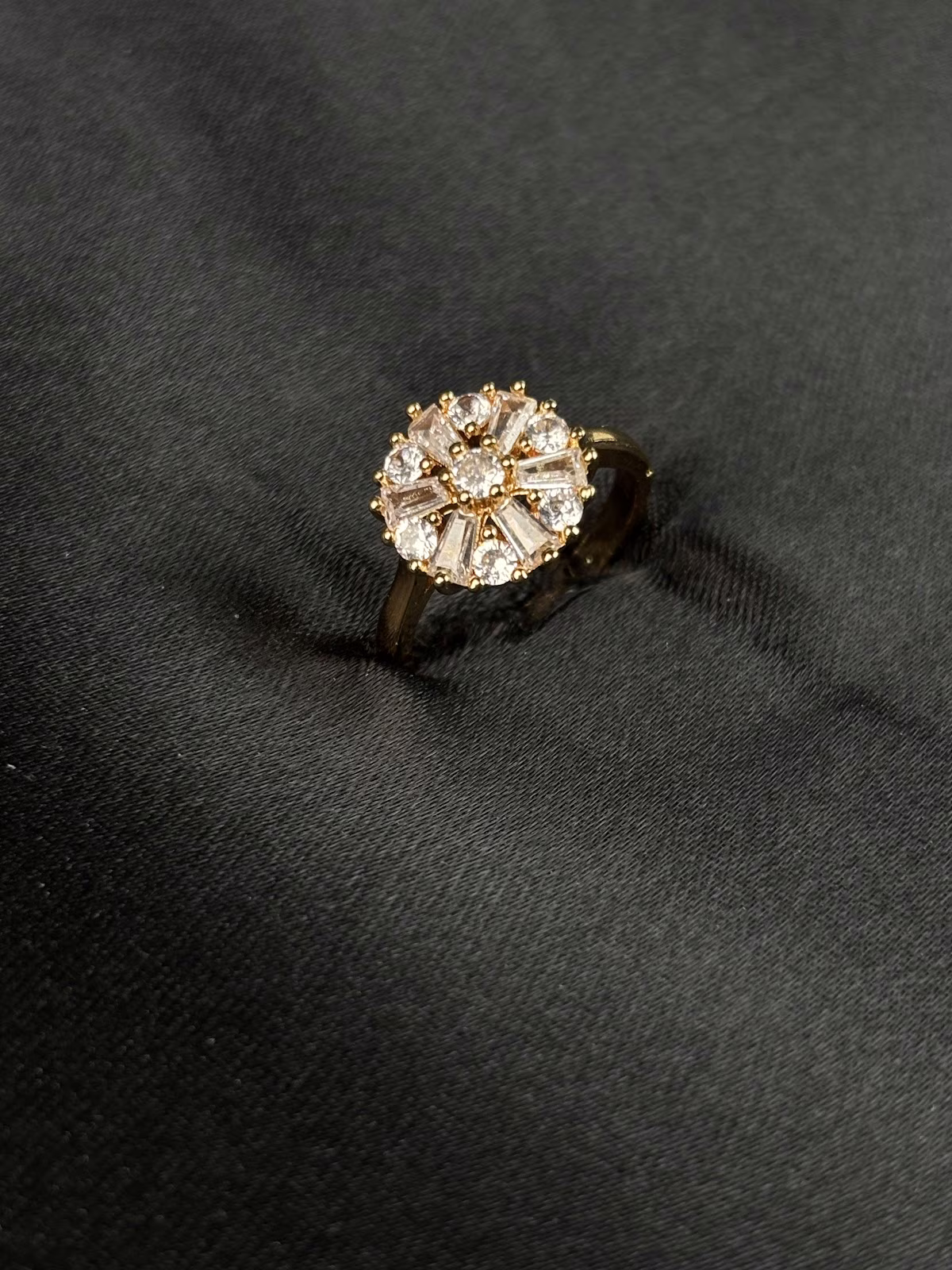 Crystal Sunburst Ring