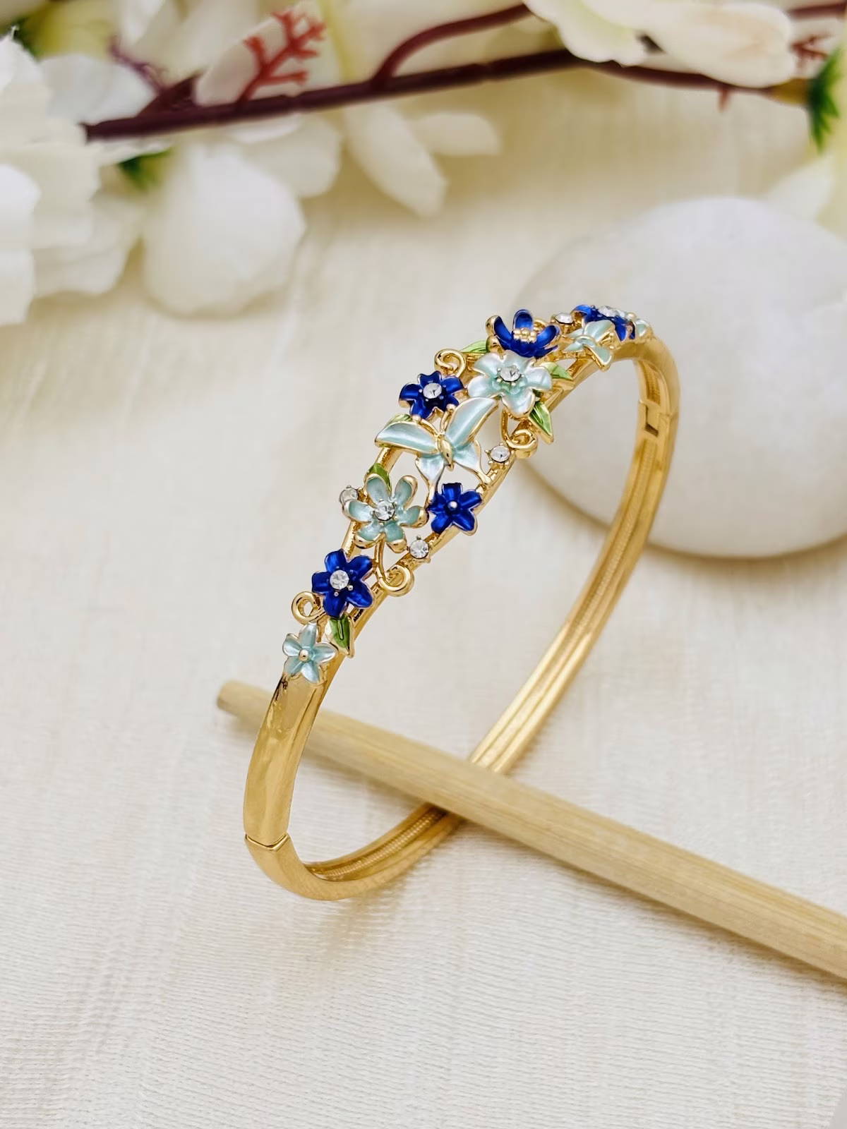 Butterfly Garden Bracelet – Blue