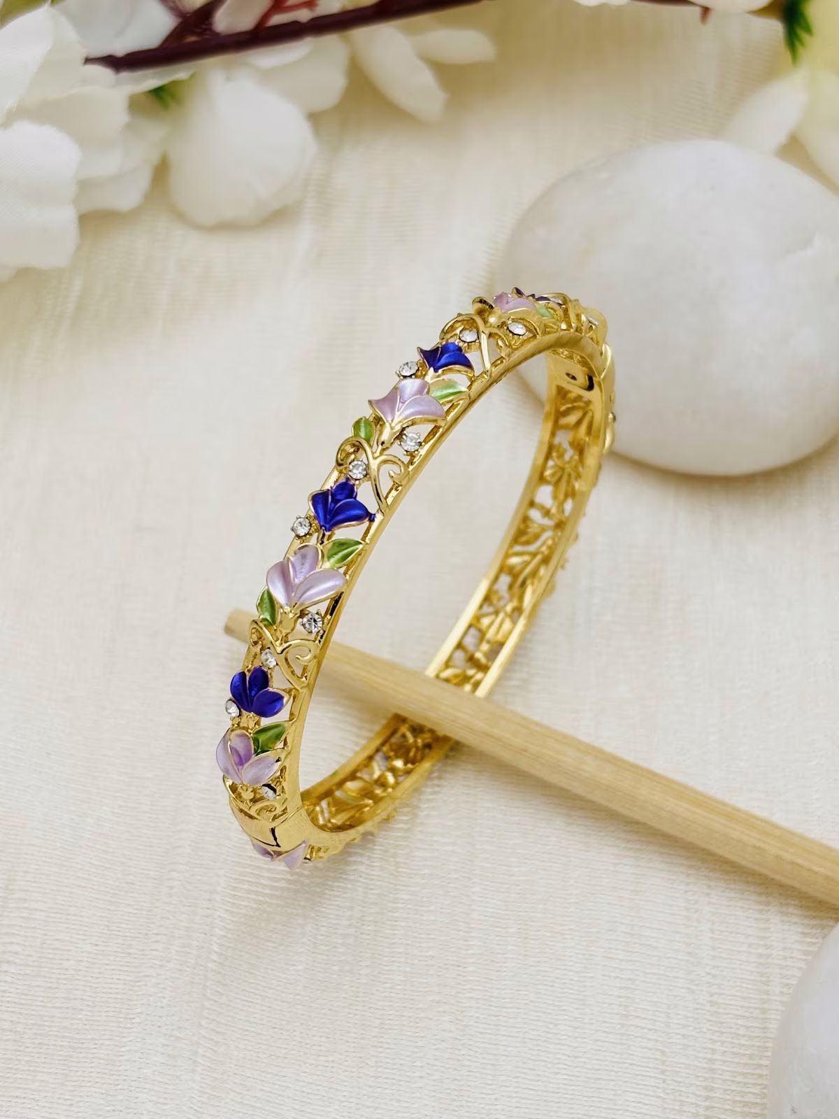 Garden Bloom Bracelet – Purple