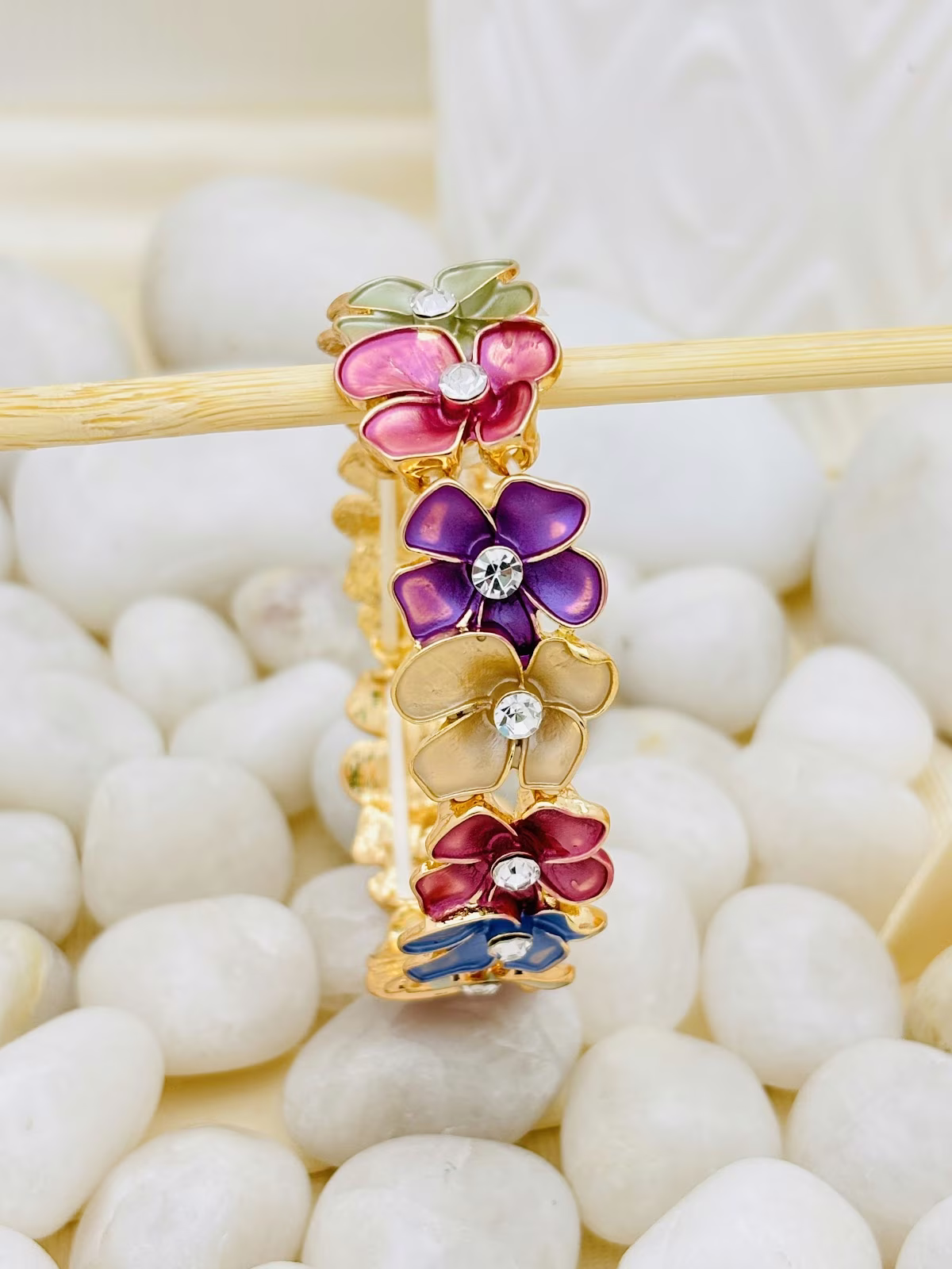 Enamel Blossom Bracelet